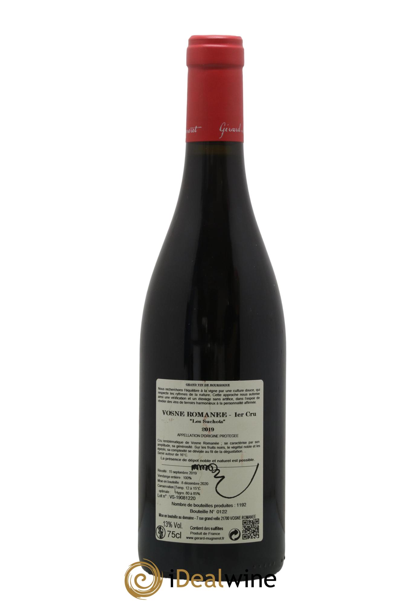 Vosne-Romanée 1er Cru Les Suchots Gérard Mugneret 2019 - Lotto di 1 bottiglia - 1