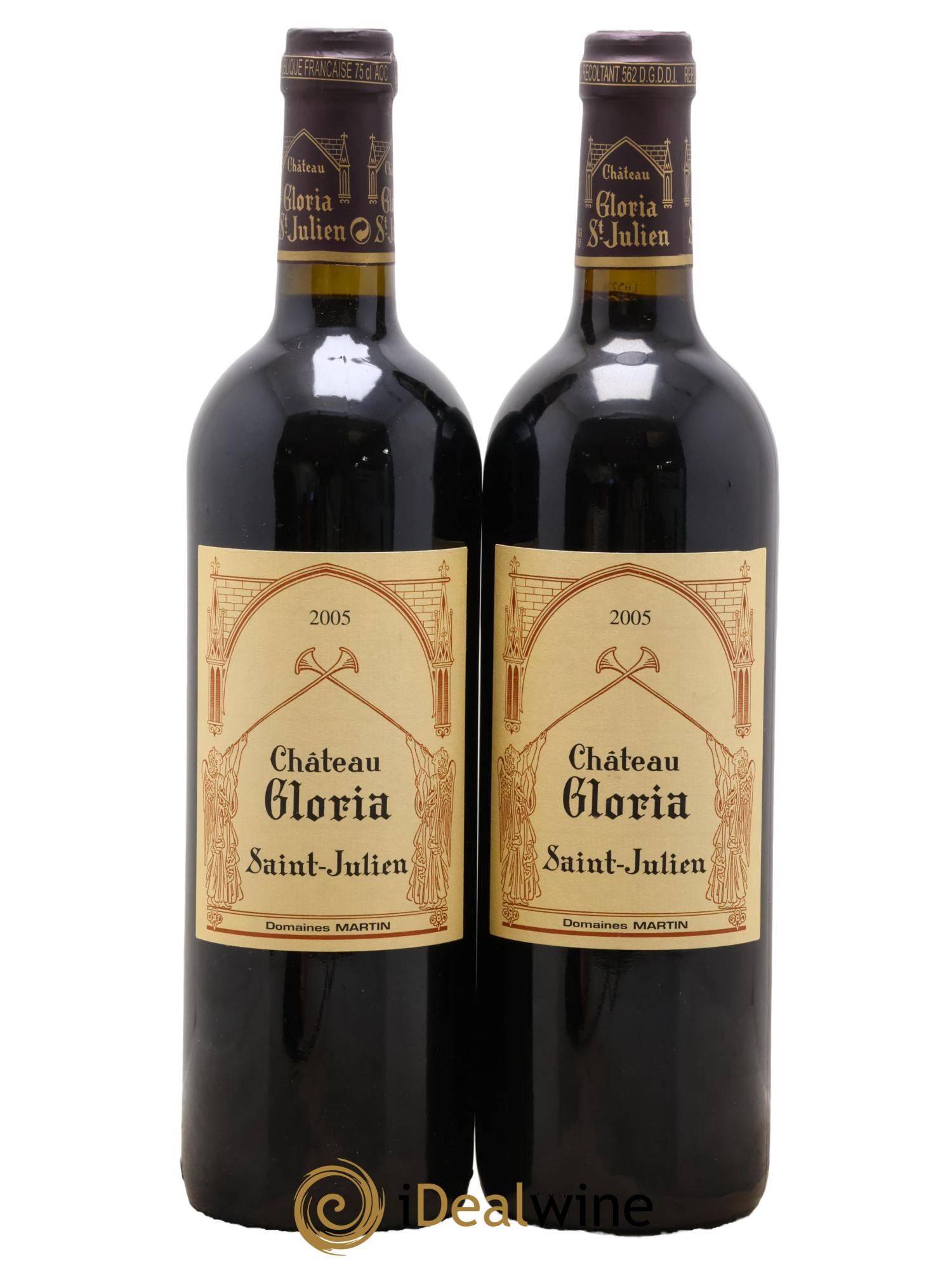 Château Gloria 2005 - Lot de 2 bouteilles - 0