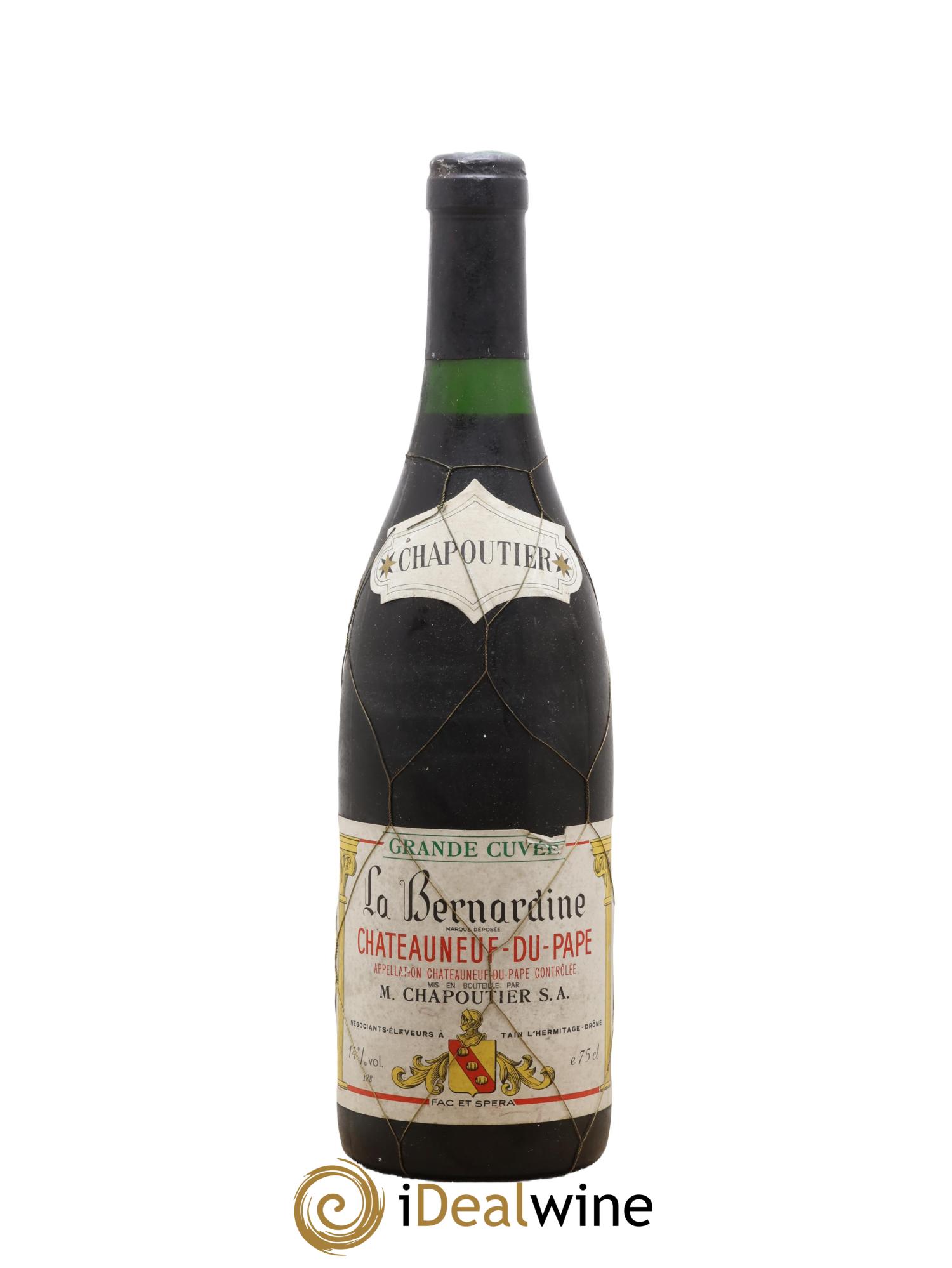 Châteauneuf-du-Pape La Bernardine Chapoutier - Lot of 1 bottle - 0