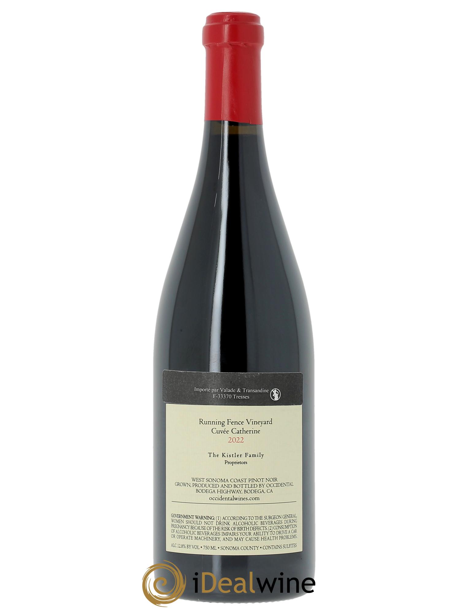 Sonoma Occidental Running Fence Vineyard Cuvée Catherine 2022 - Lot de 1 bouteille - 1