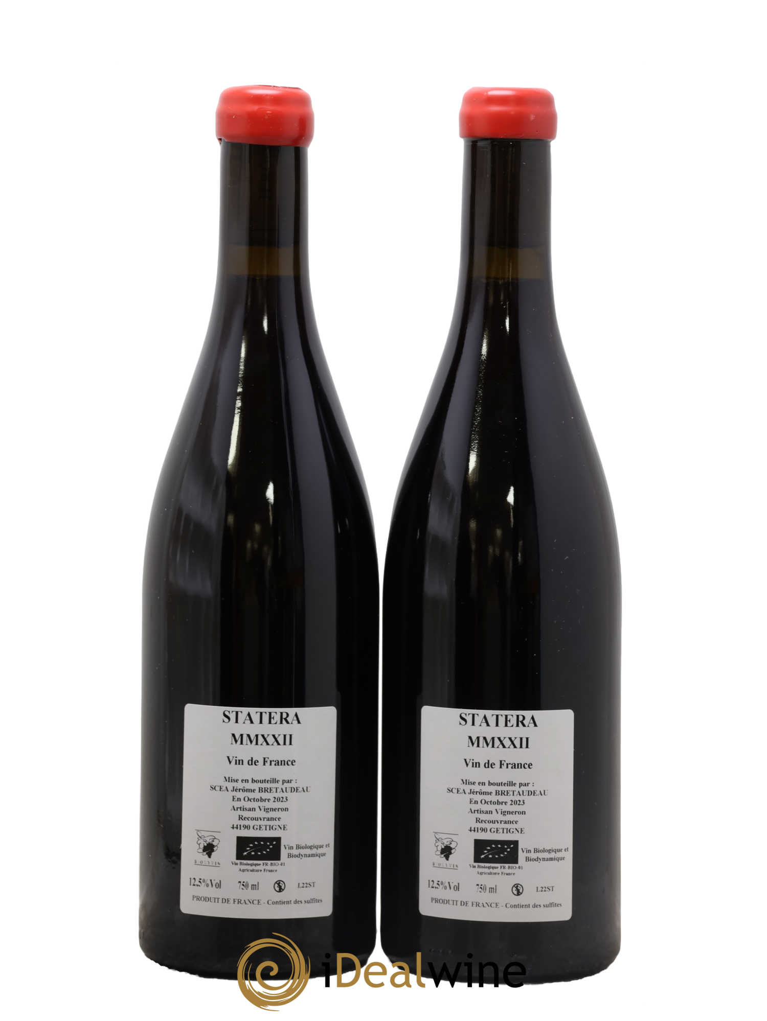 Vin de France Statera Jérôme Bretaudeau - Domaine de Bellevue 2022 - Lot de 2 bouteilles - 1