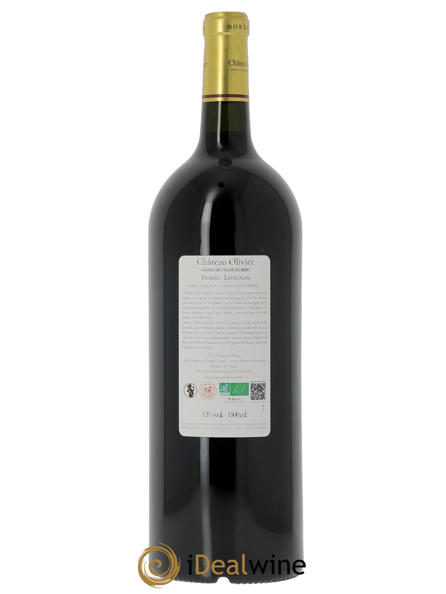 Château Olivier Cru Classé de Graves (Cassetta in legno a partire da 6 mg) 2024 - Lotto di 1 magnum - 1