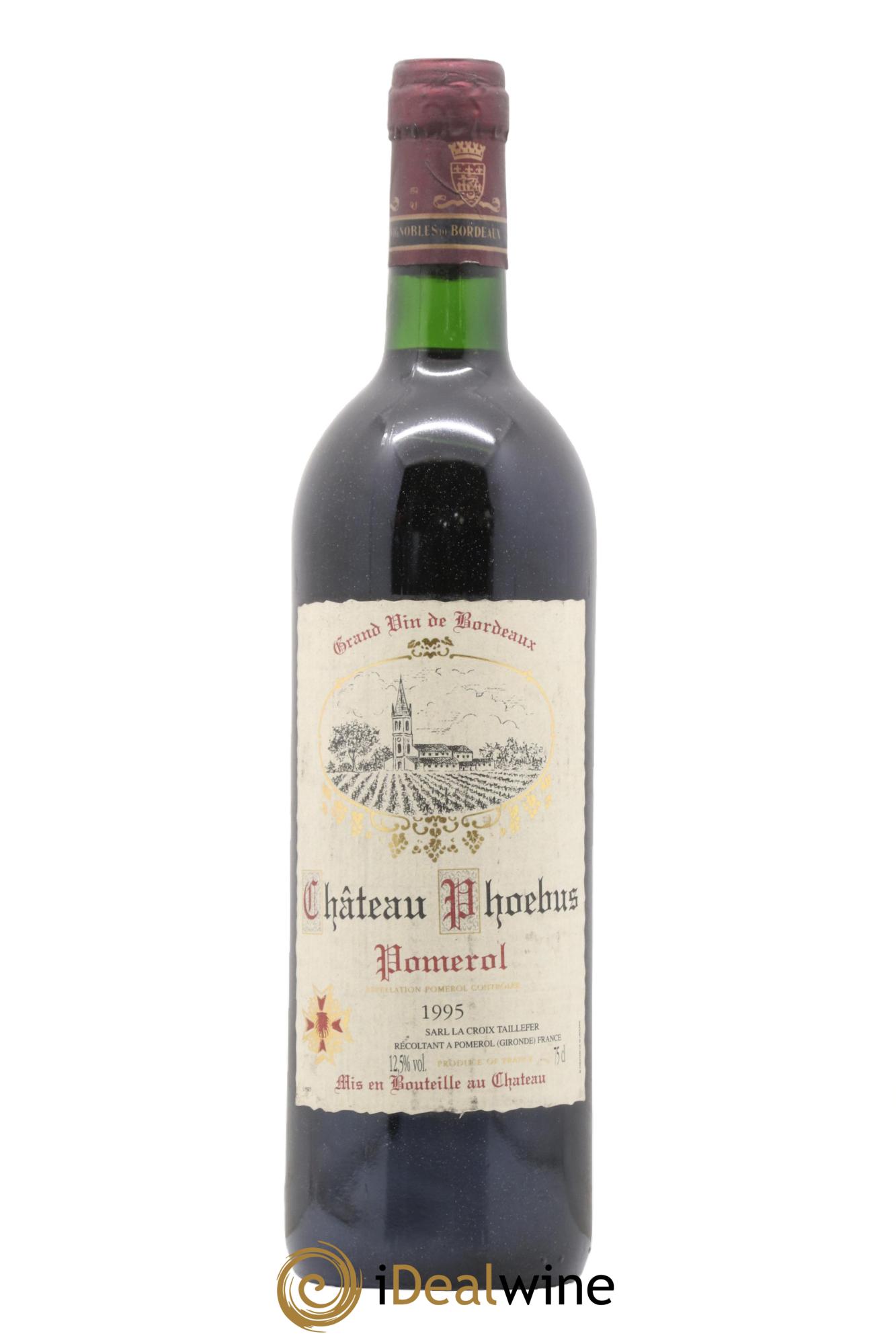 Pomerol Château Phoebus 1995 - Lot de 1 bouteille - 0