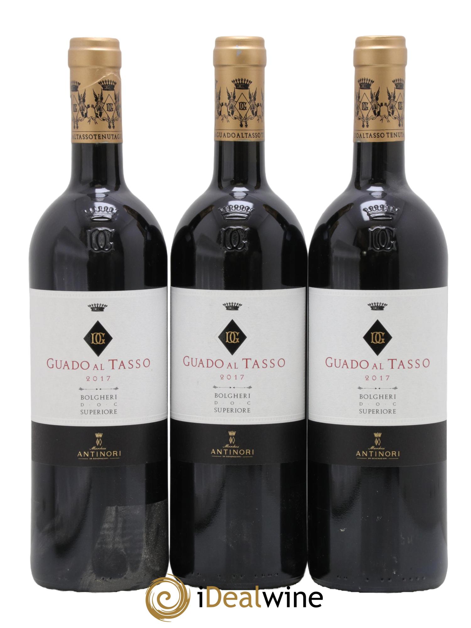 Bolgheri Superiore DOC Guado al Tasso Tenuta Guado al Tasso - Marchesi Antinori 2017 - Lotto di 3 bottiglie - 0