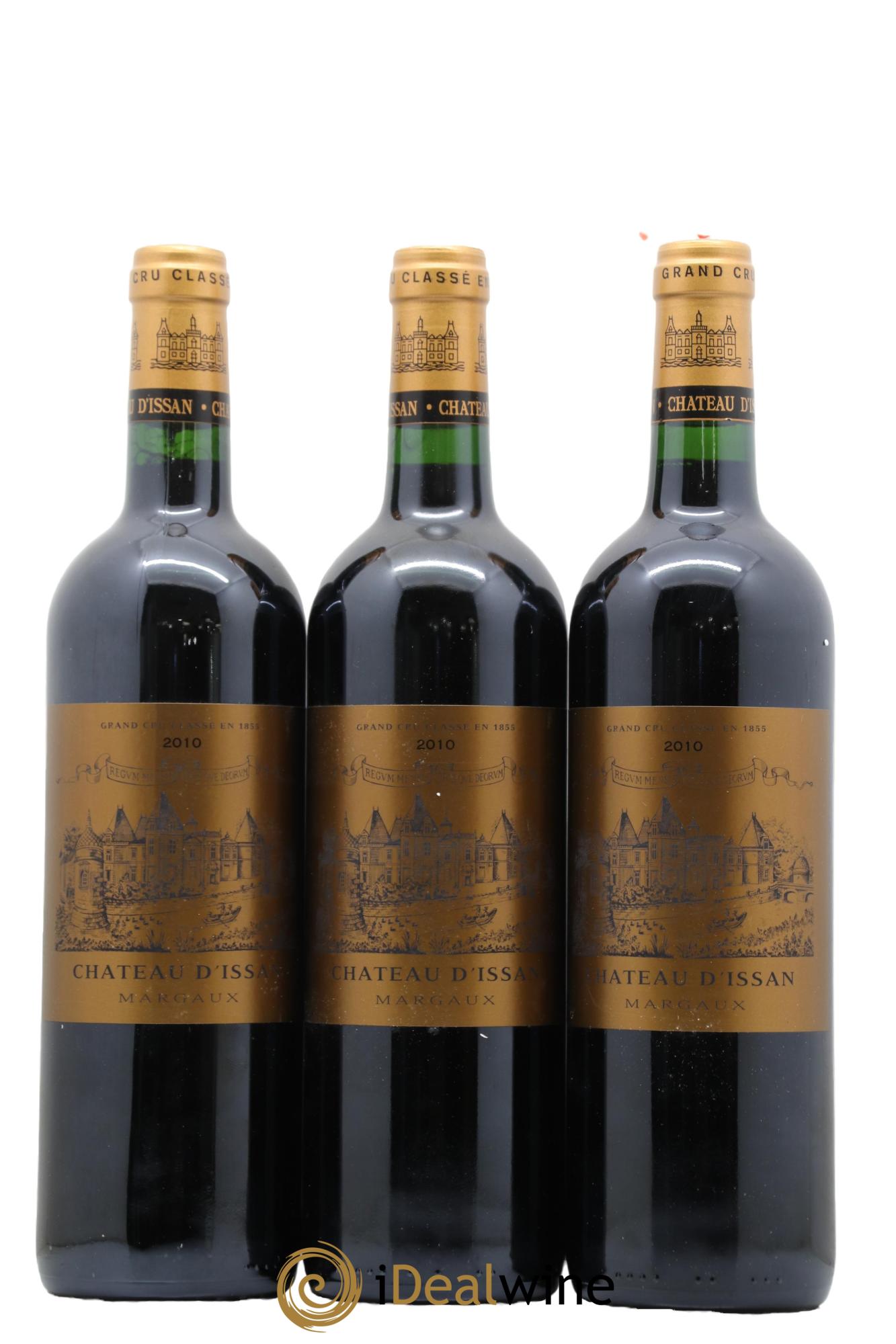 Château d'Issan 3ème Grand Cru Classé 2010 - Lotto di 3 bottiglie - 0