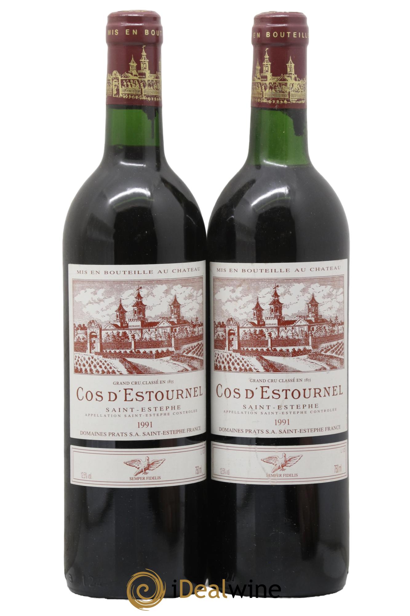 Cos d'Estournel 2ème Grand Cru Classé 1991 - Posten von 2 Flaschen - 0