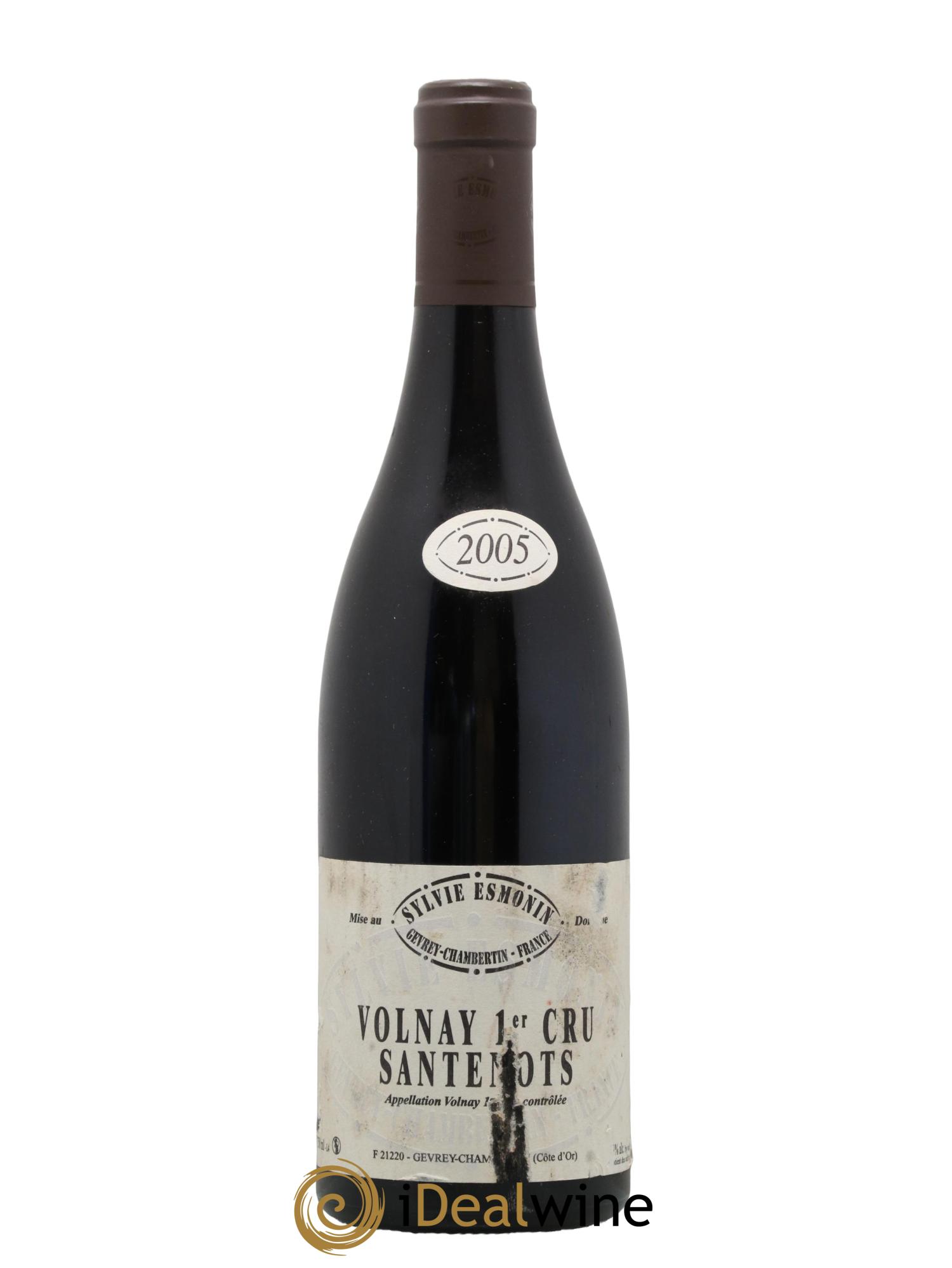 Volnay 1er Cru Santenots Sylvie Esmonin 2005 - Lot de 1 bouteille - 0