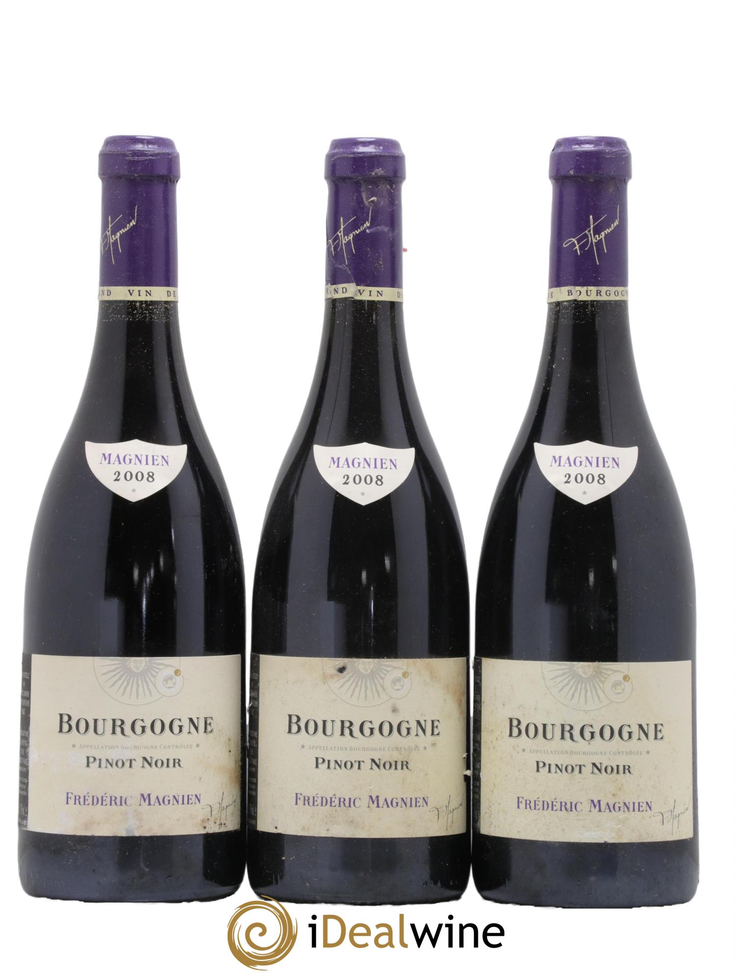 Bourgogne Pinot Noir Frederic Magnien 2008 - Lot de 3 bouteilles - 0