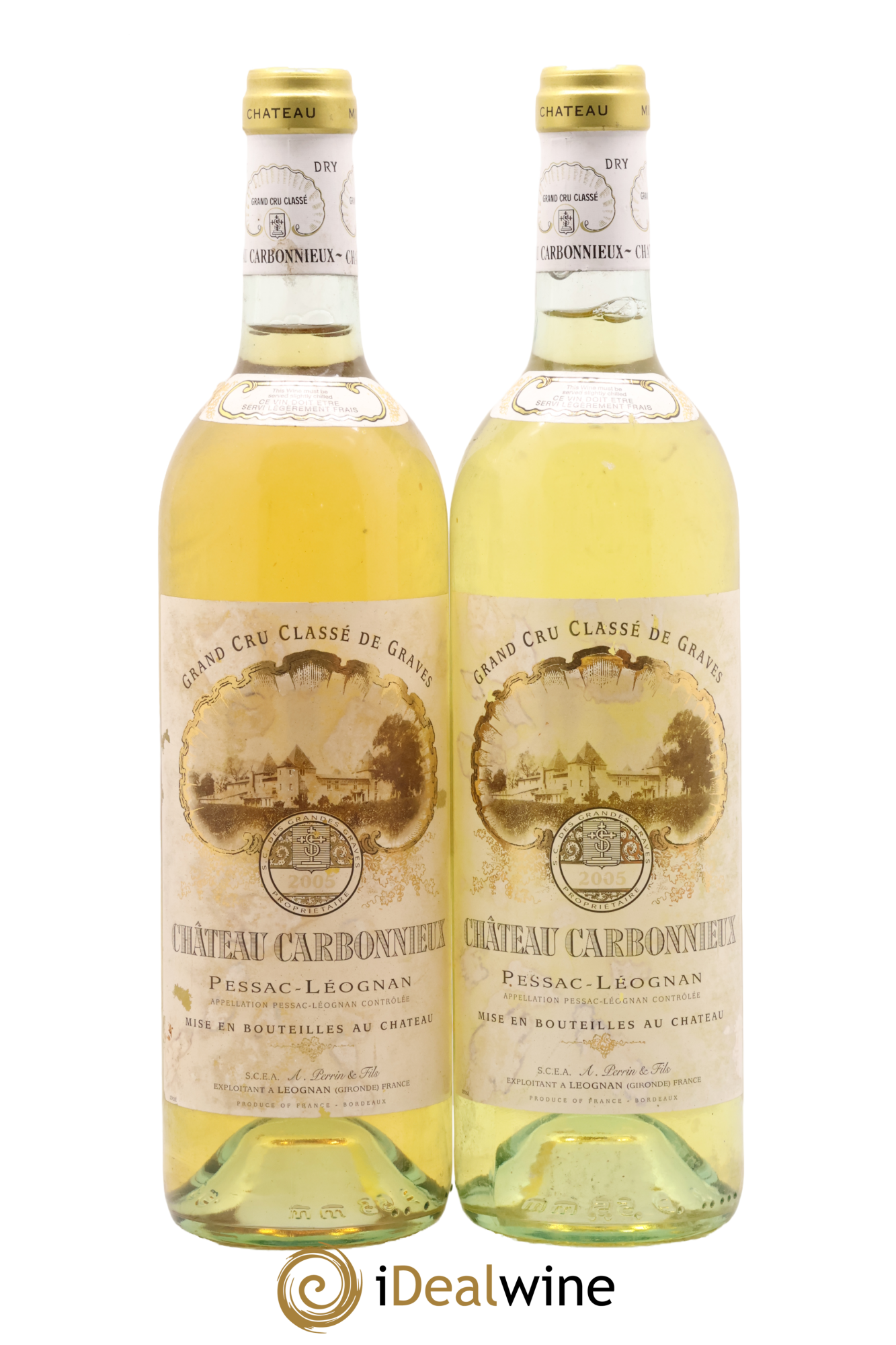 Château Carbonnieux Cru Classé de Graves 2005 - Lot de 2 bouteilles - 0