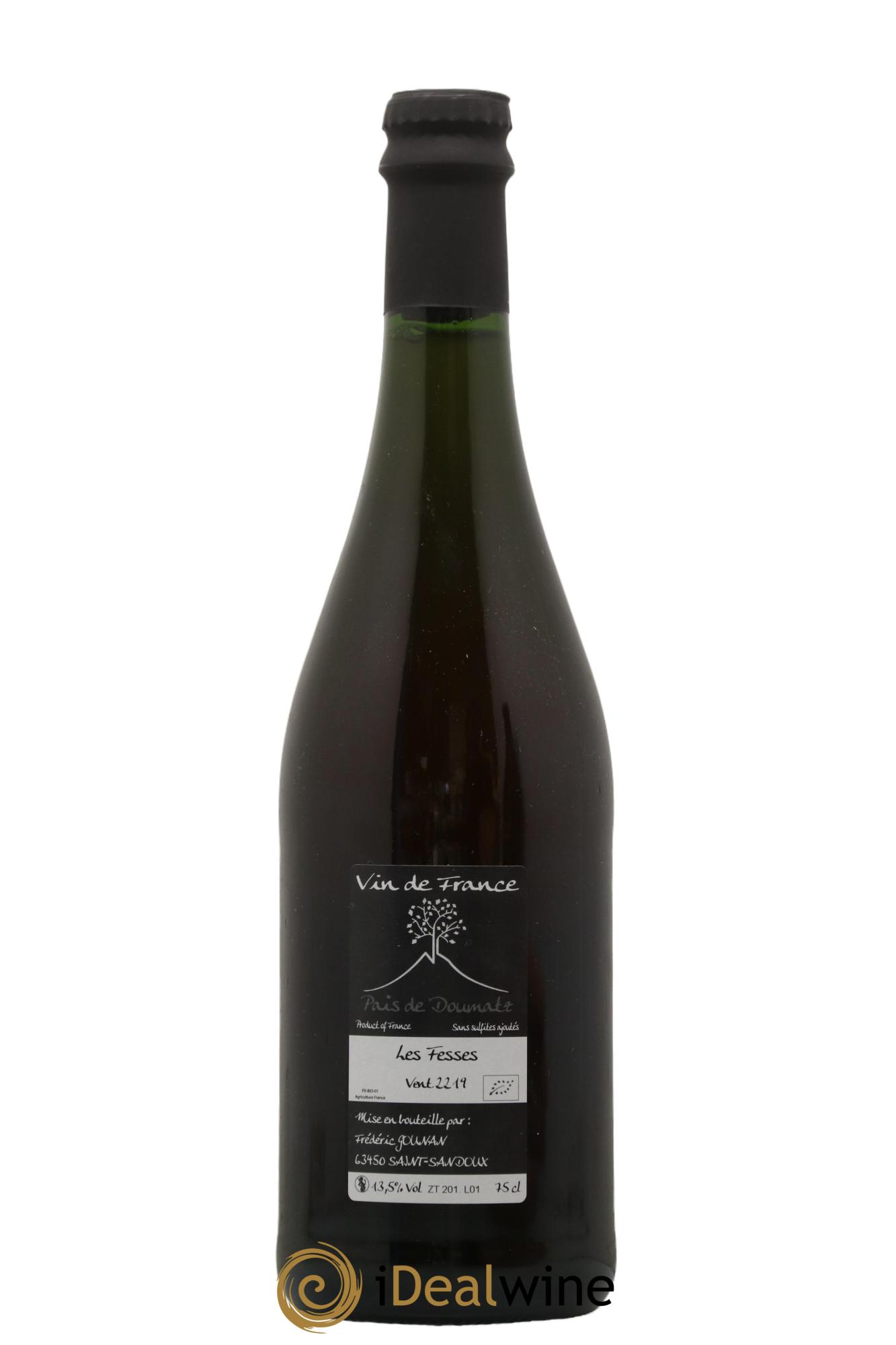 Vin de France Les Fesses Vignoble de l'Arbre Blanc 2019 - Lot de 1 bouteille - 1