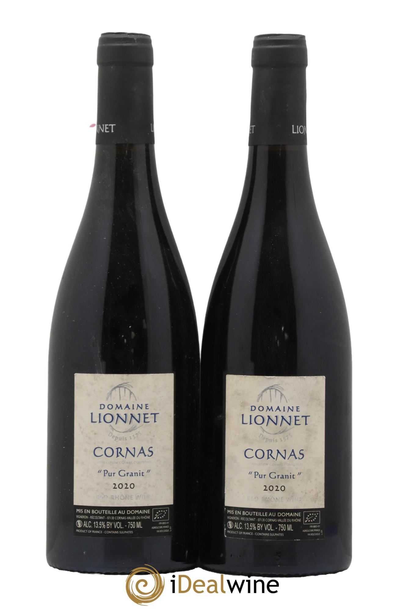 Cornas Pur Granit Lionnet 2020 - Lot de 2 bouteilles - 0