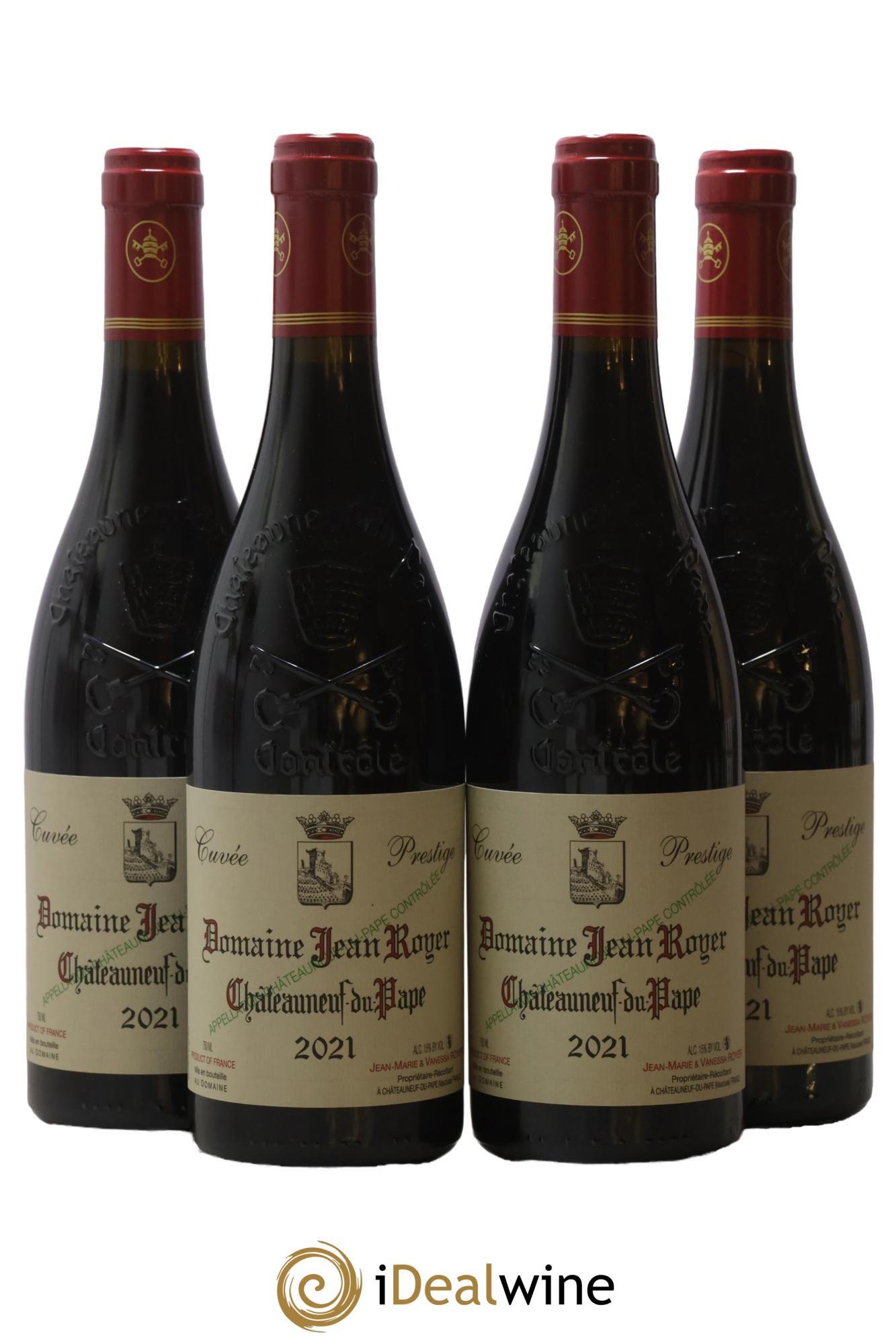 Châteauneuf-du-Pape Prestige Domaine Jean Royer 2021 - Lotto di 4 bottiglie - 0