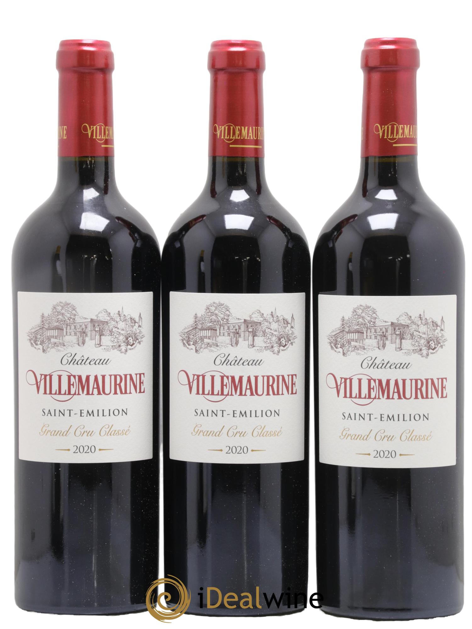 Château Villemaurine Grand Cru Classé 2020 - Lot de 6 bouteilles - 1