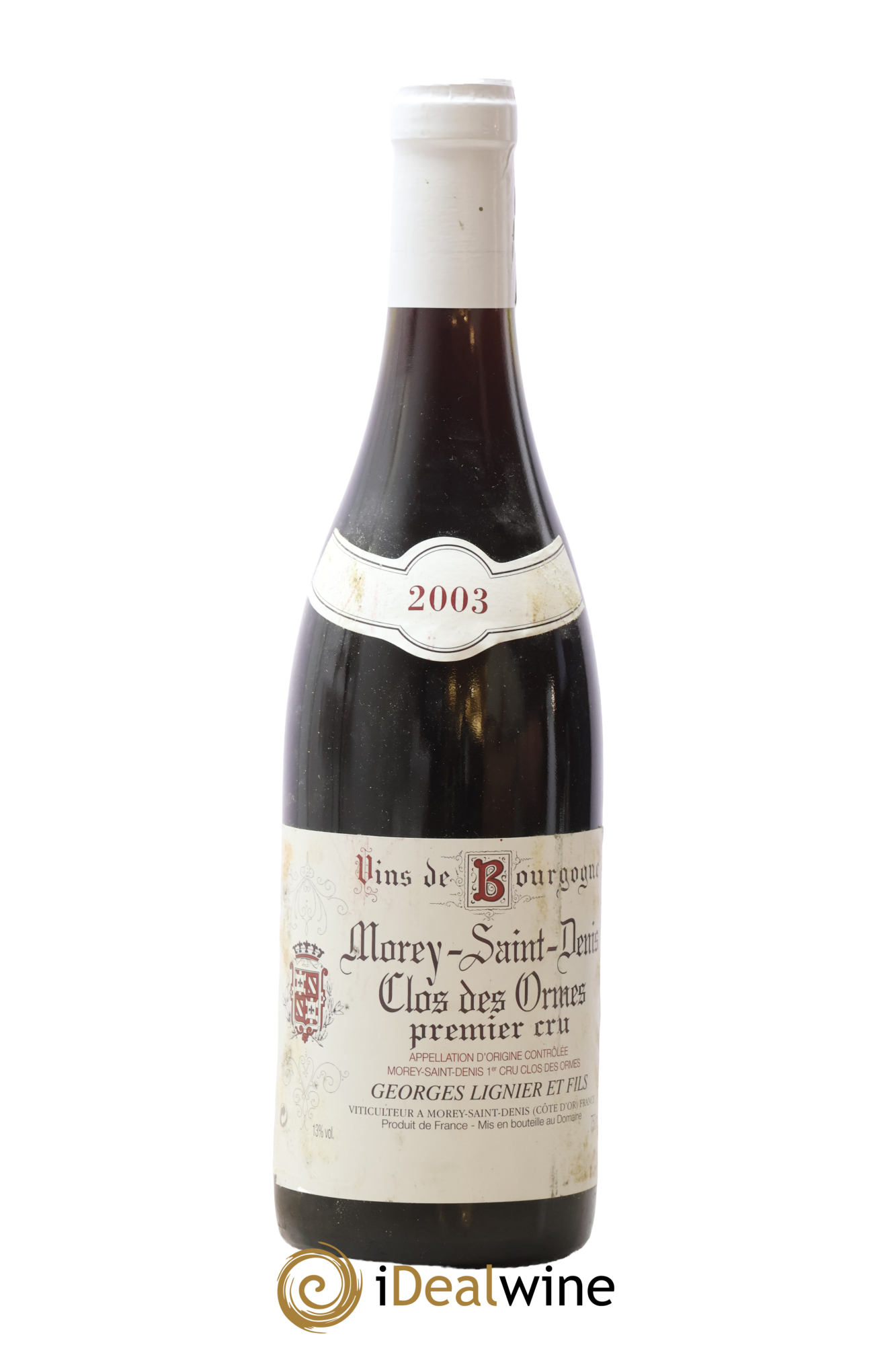 Morey-Saint-Denis 1er Cru Clos des Ormes Georges Lignier (Domaine) 2003 - Lot de 1 bouteille - 0