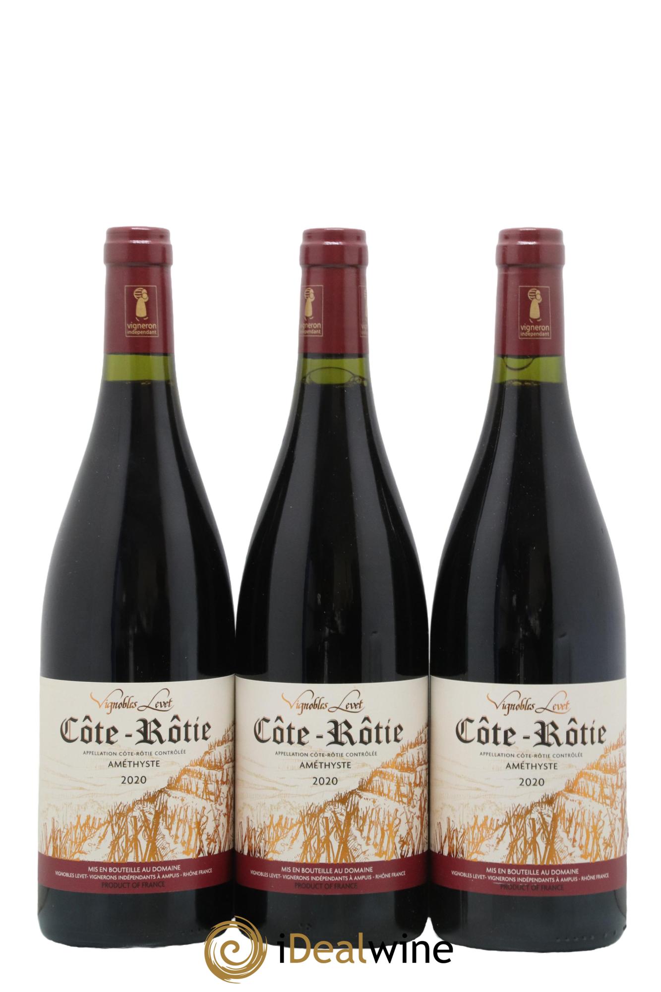 Côte-Rôtie Améthyste Vignobles Levet 2020 - Lot de 3 bouteilles - 0