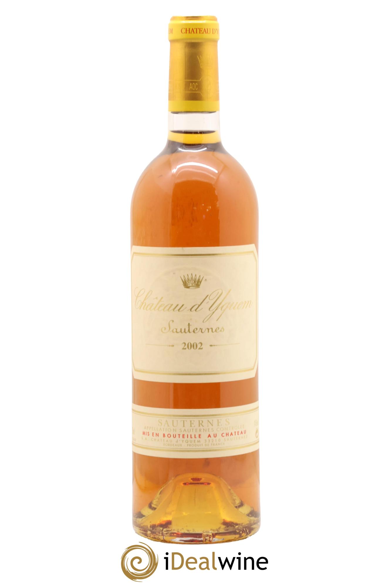 Château d' Yquem 1er Cru Classé Supérieur 2002 - Lote de 1 botella - 0