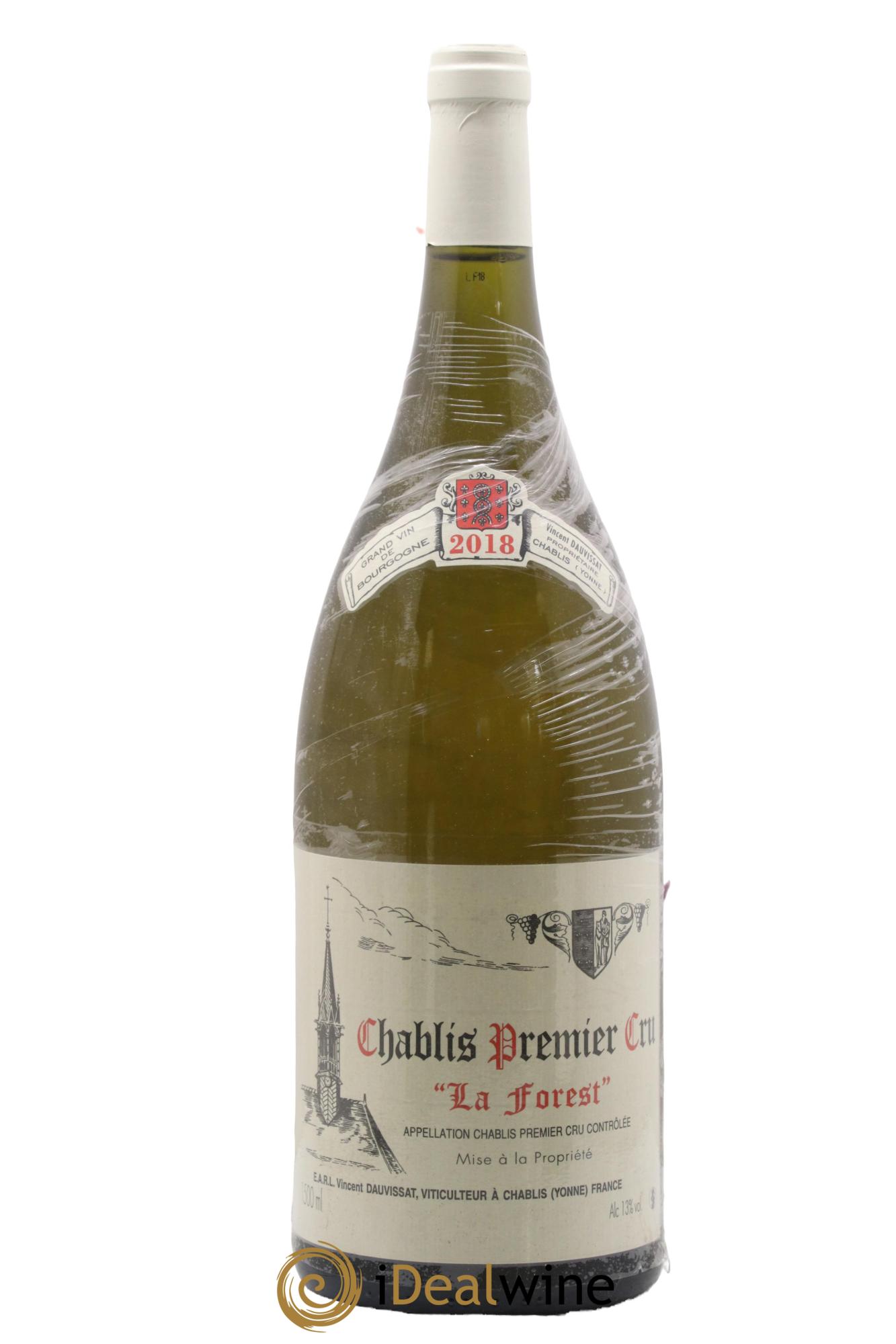 Chablis 1er Cru La Forest Vincent Dauvissat (Domaine) 2018 - Posten von 1 Magnum - 0