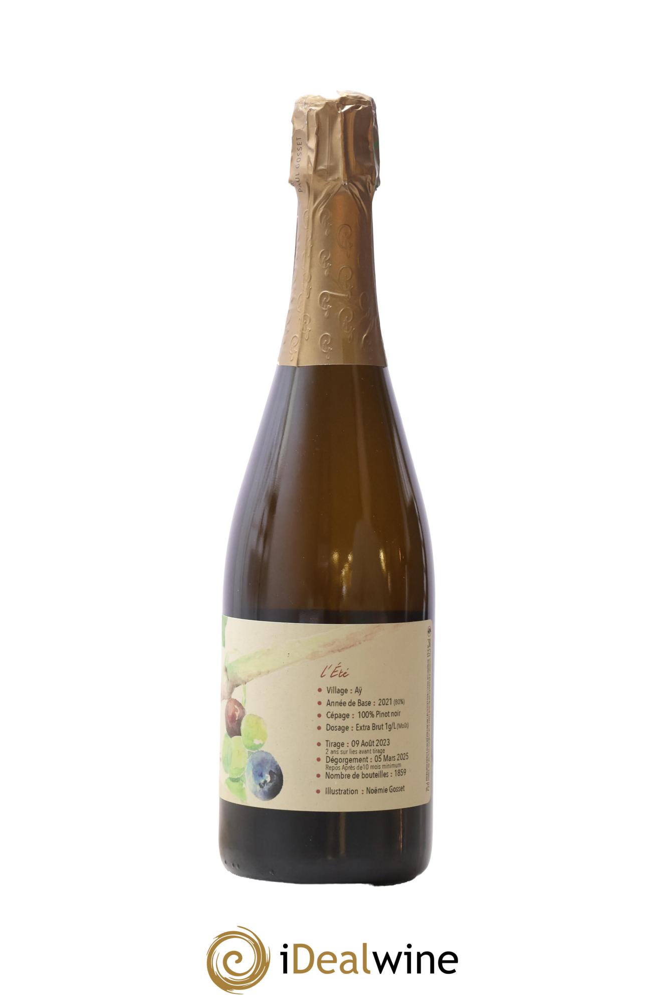 Au Fil du Temps l'Ete Paul Gosset - Lot de 1 bouteille - 1