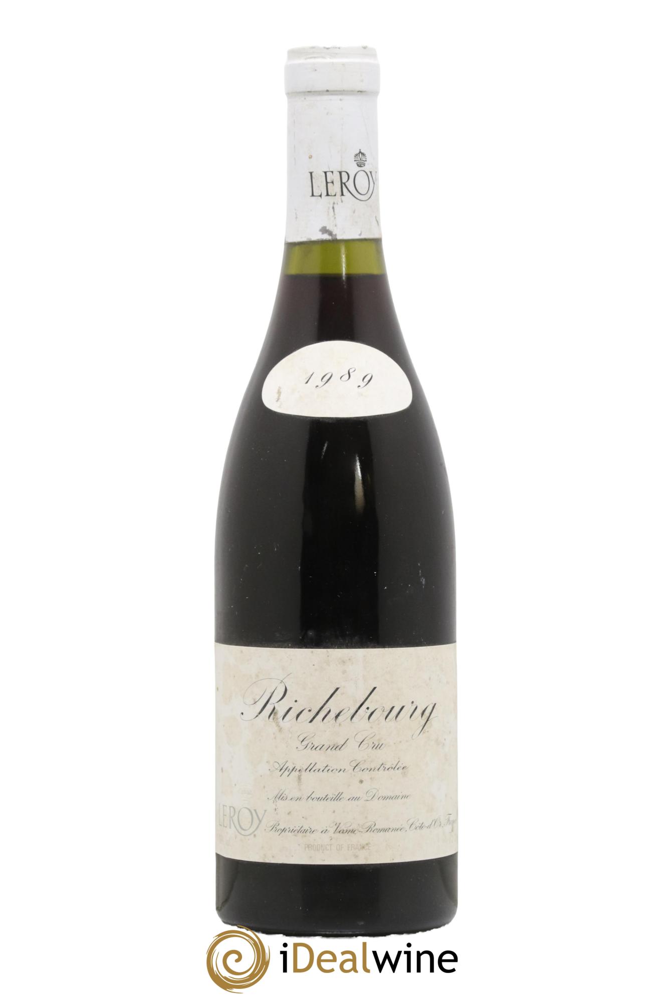 Richebourg Grand Cru Leroy (Domaine) 1989 - Lot de 1 bouteille - 0