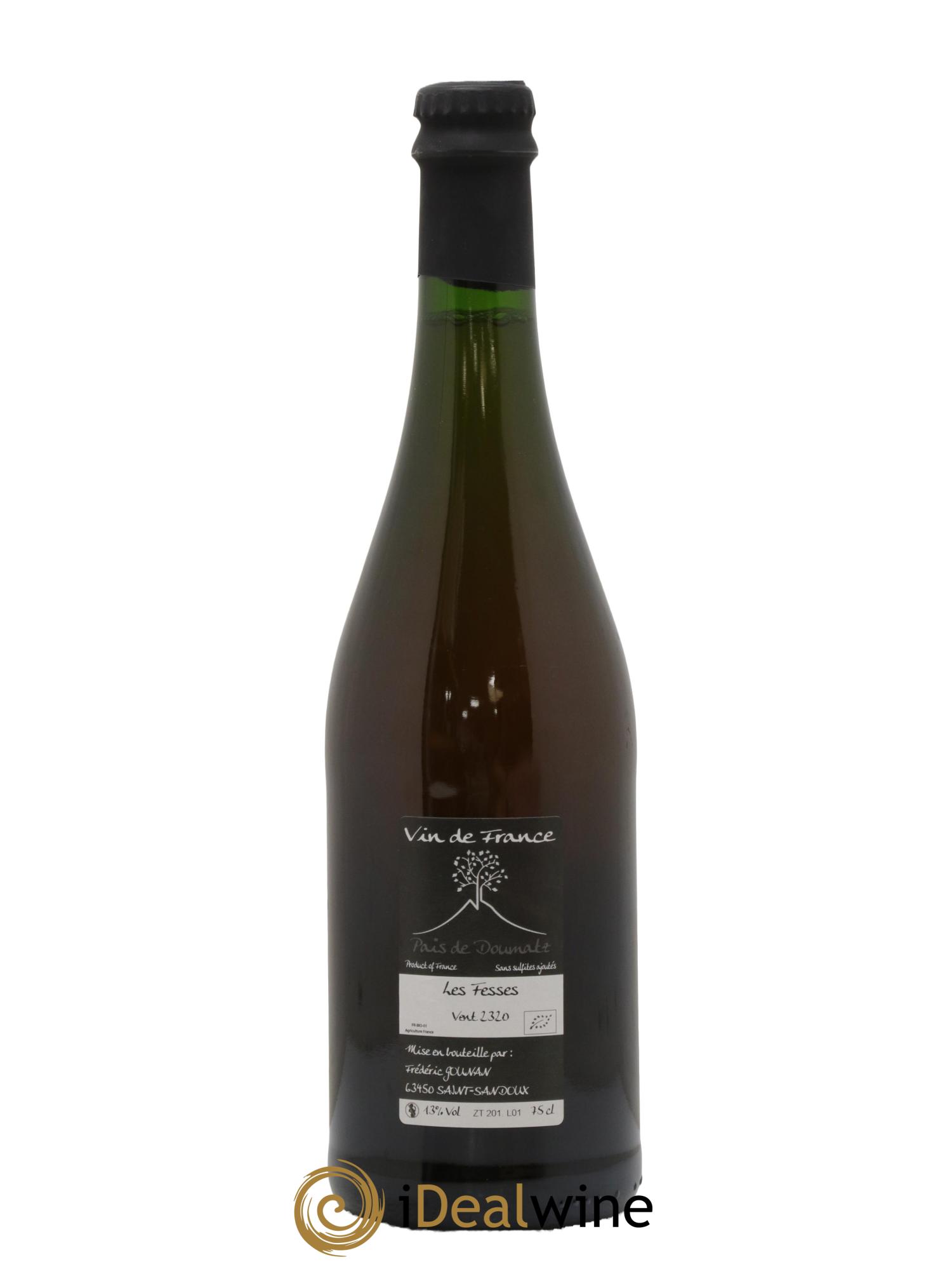 Vin de France Les Fesses Vignoble de l'Arbre Blanc 2020 - Lot de 1 bouteille - 1