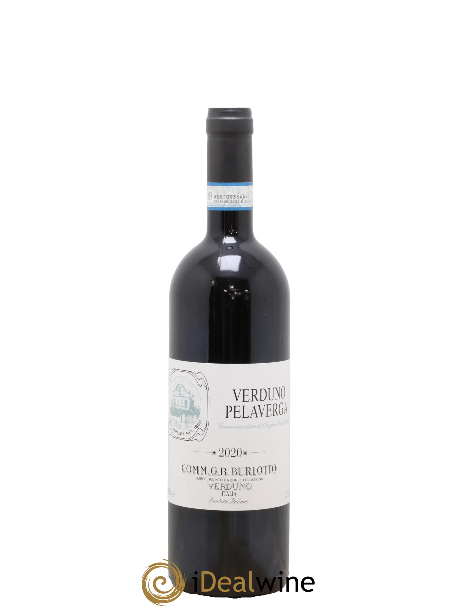 Verduno Pelaverga DOC Comm. Giovan Battista Burlotto Alessandria Verduno 2020 - Lot de 1 bouteille - 0