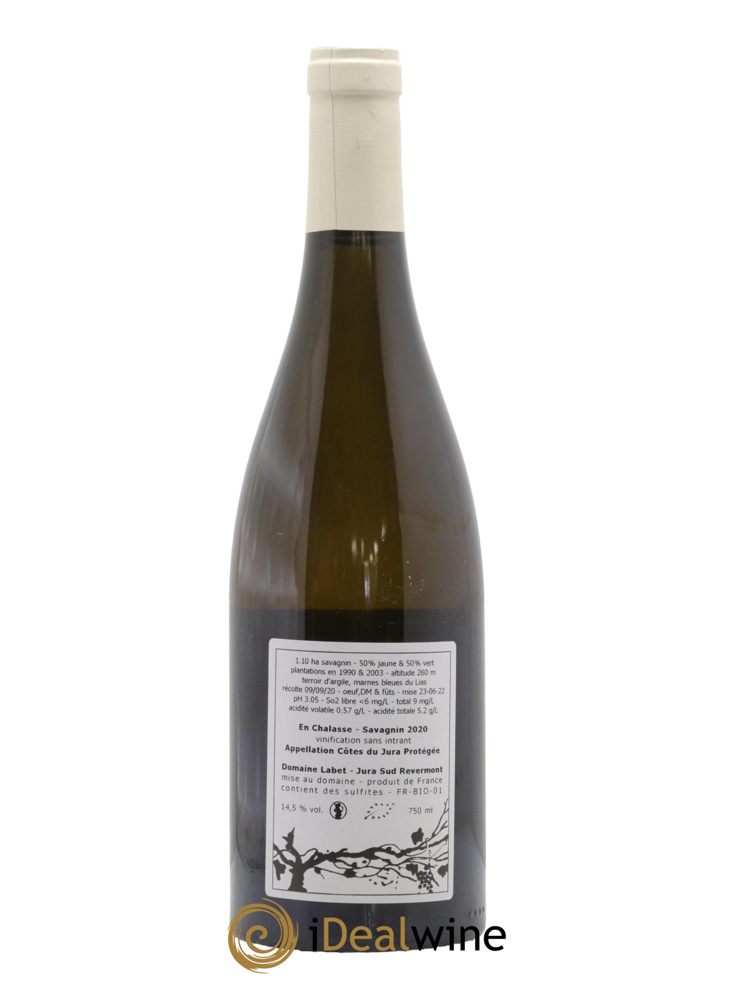 Côtes du Jura Fleur de Savagnin En Chalasse Romain - Julien - Charline Labet 2020 - Lot de 1 bouteille - 1