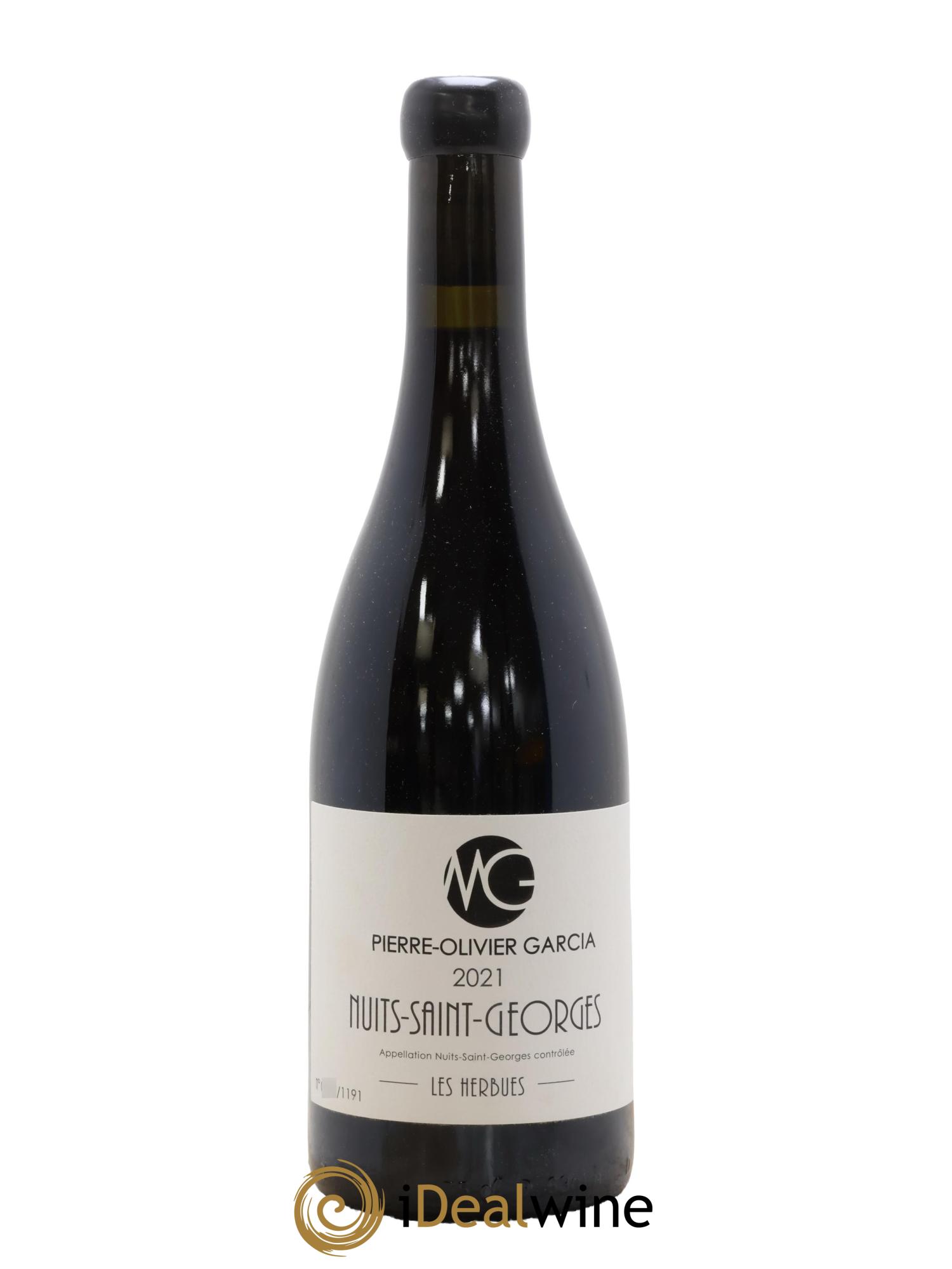 Nuits-Saint-Georges Les Herbues Pierre Olivier Garcia 2021 - Lot de 1 bouteille - 0