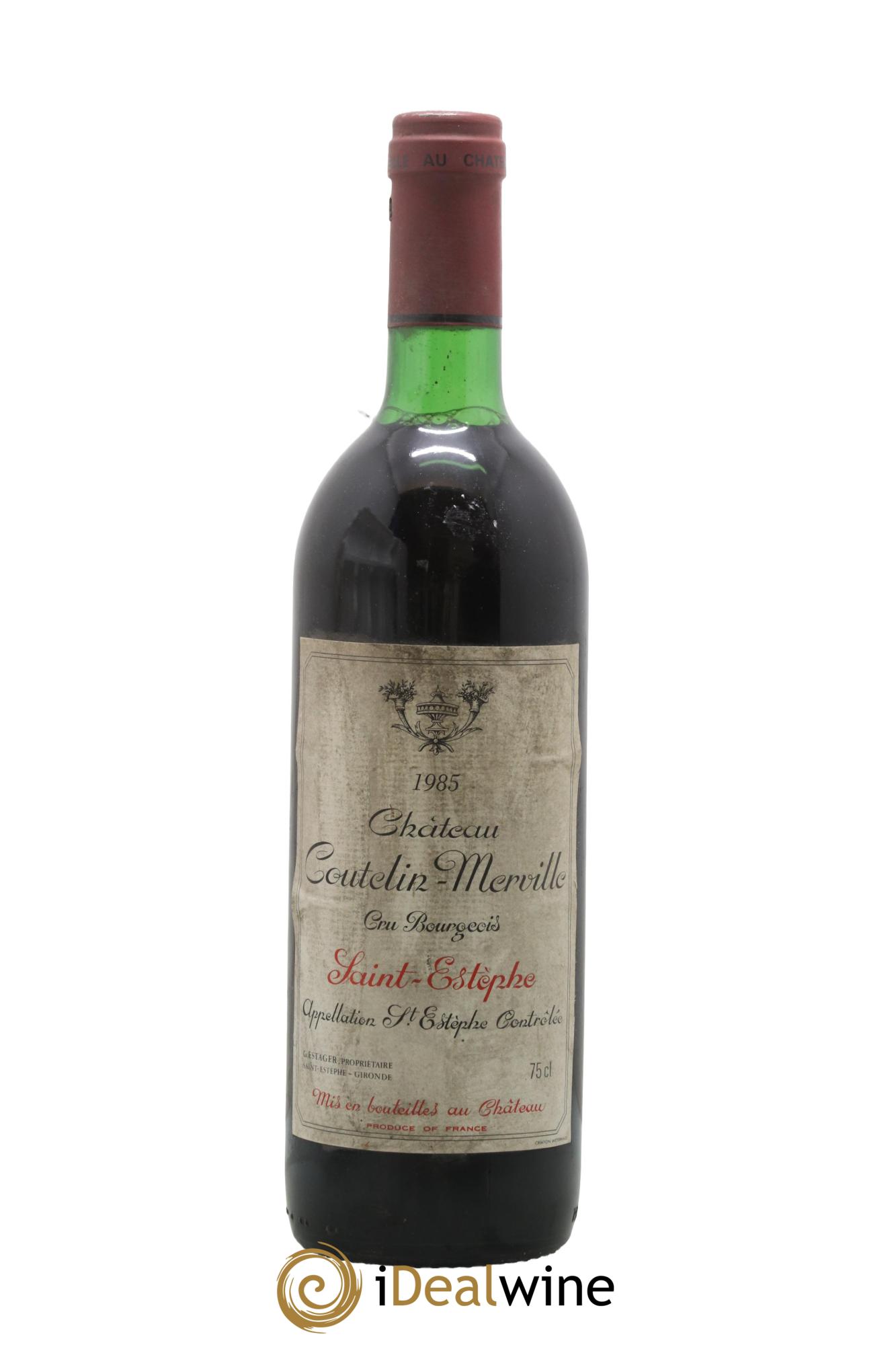 Château Coutelin-Merville Cru Bourgeois 1985 - Lotto di 1 bottiglia - 0
