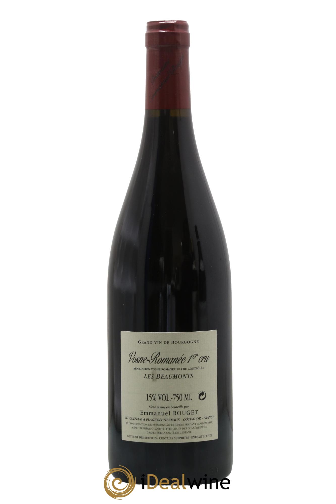 Vosne-Romanée 1er Cru Les Beaumonts Emmanuel Rouget 2019 - Lot de 1 bouteille - 1