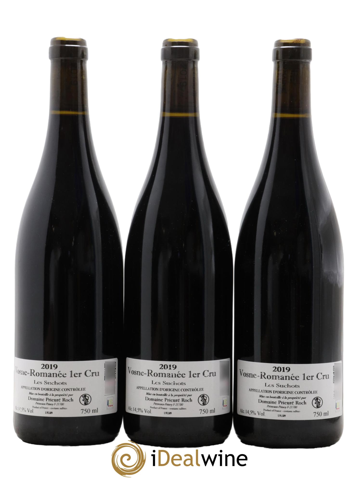 Vosne-Romanée 1er Cru Les Suchots Prieuré Roch  2019 - Lot de 3 bouteilles - 1
