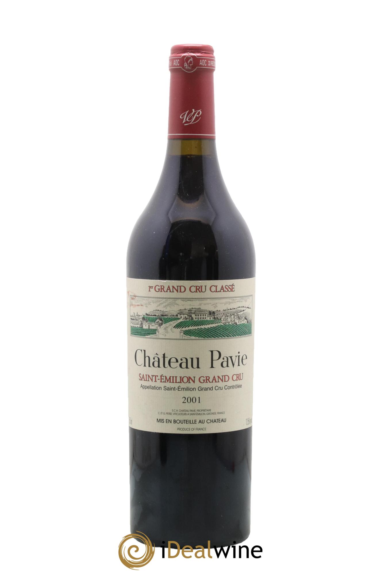 Château Pavie 1er Grand Cru Classé A 2001 - Lot de 1 bouteille - 0