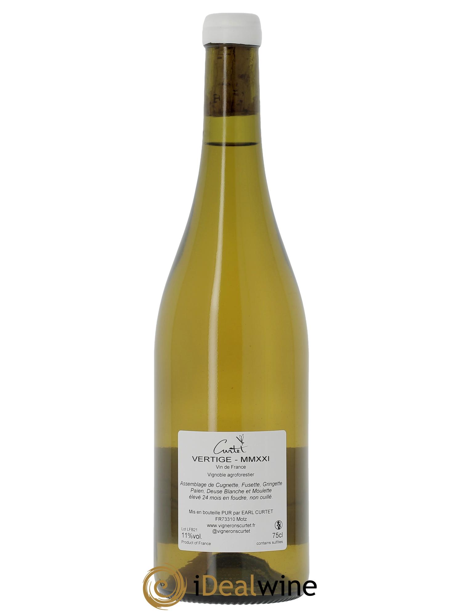 Vin de Savoie Vertige Florian Curtet Marie et Florian Curtet 2021 - Lot de 1 bouteille - 1