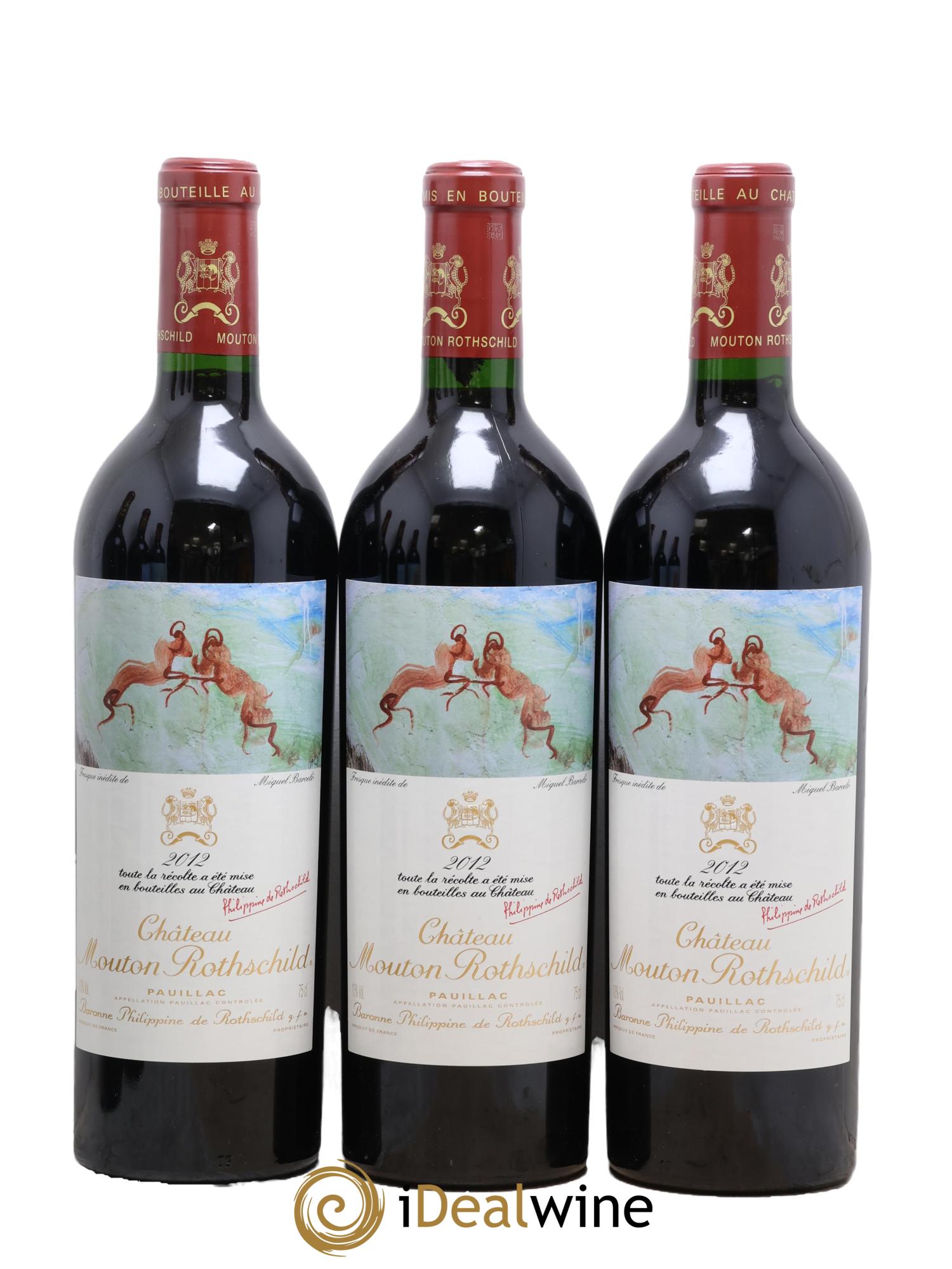 Château Mouton Rothschild 1er Grand Cru Classé 2012 - Lot de 6 bouteilles - 1