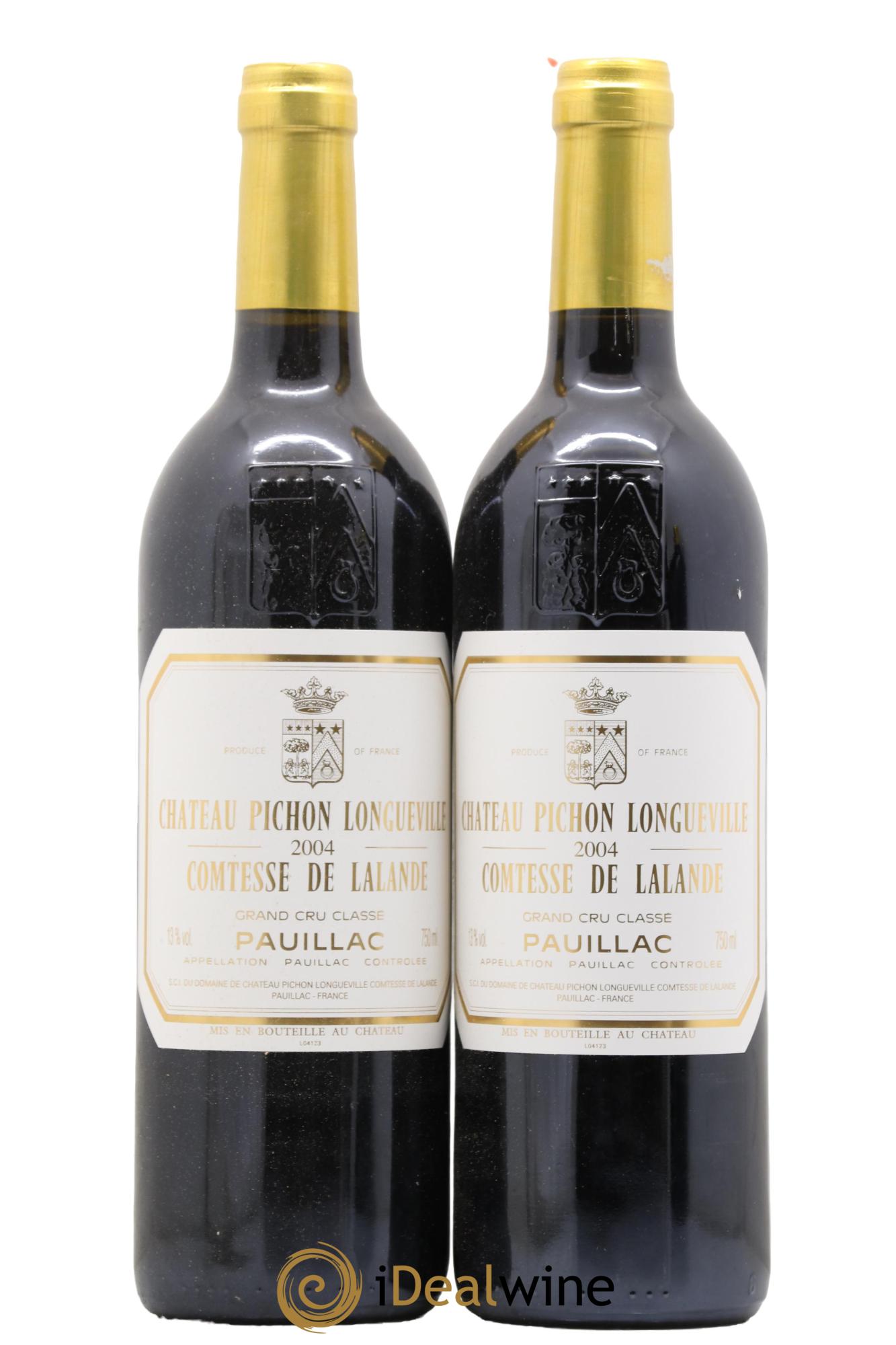 Château Pichon Longueville Comtesse de Lalande 2ème Grand Cru Classé 2004 - Lot de 2 bouteilles - 0