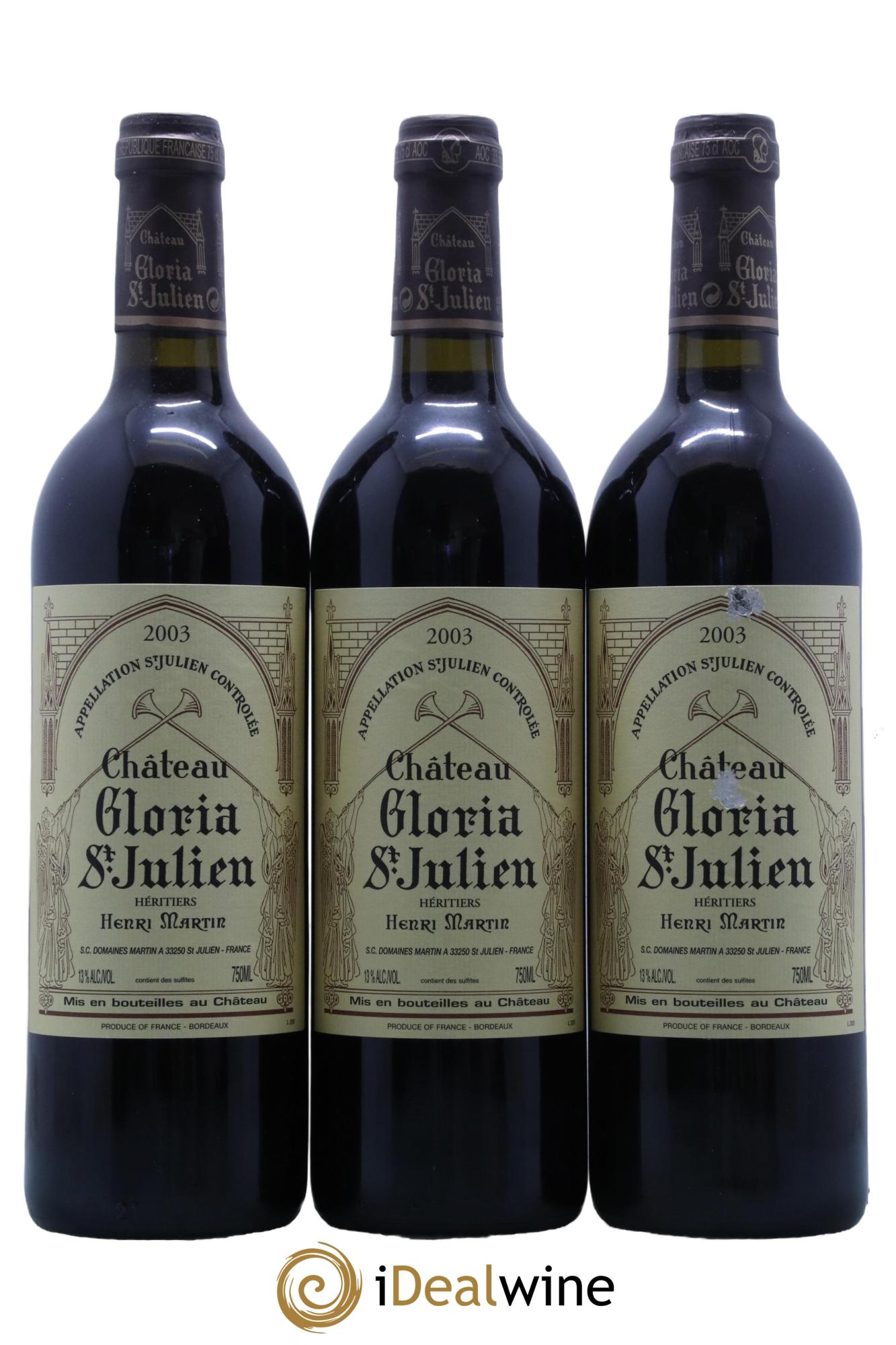 Château Gloria 2003 - Lot de 12 bouteilles - 3