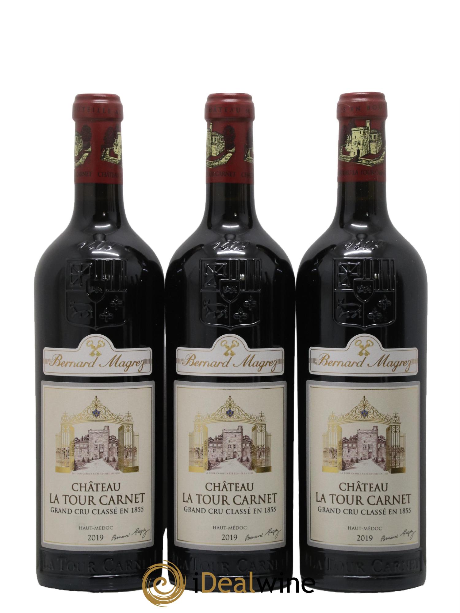 Château la Tour Carnet 4ème Grand Cru Classé 2019 - Lot of 6 bottles - 1