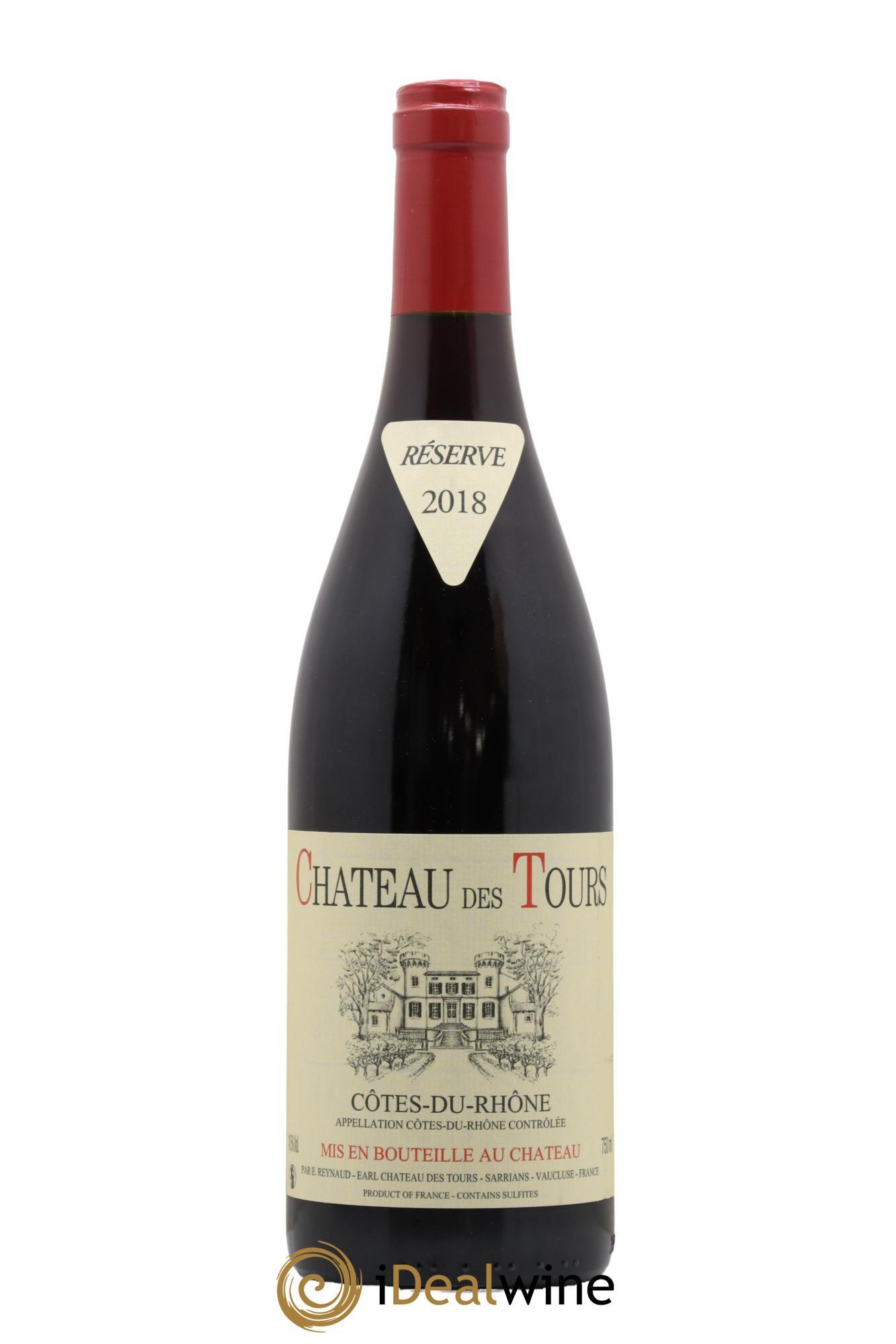 Côtes-du-Rhône Château des Tours Emmanuel Reynaud 2018 - Lot de 1 bouteille - 0