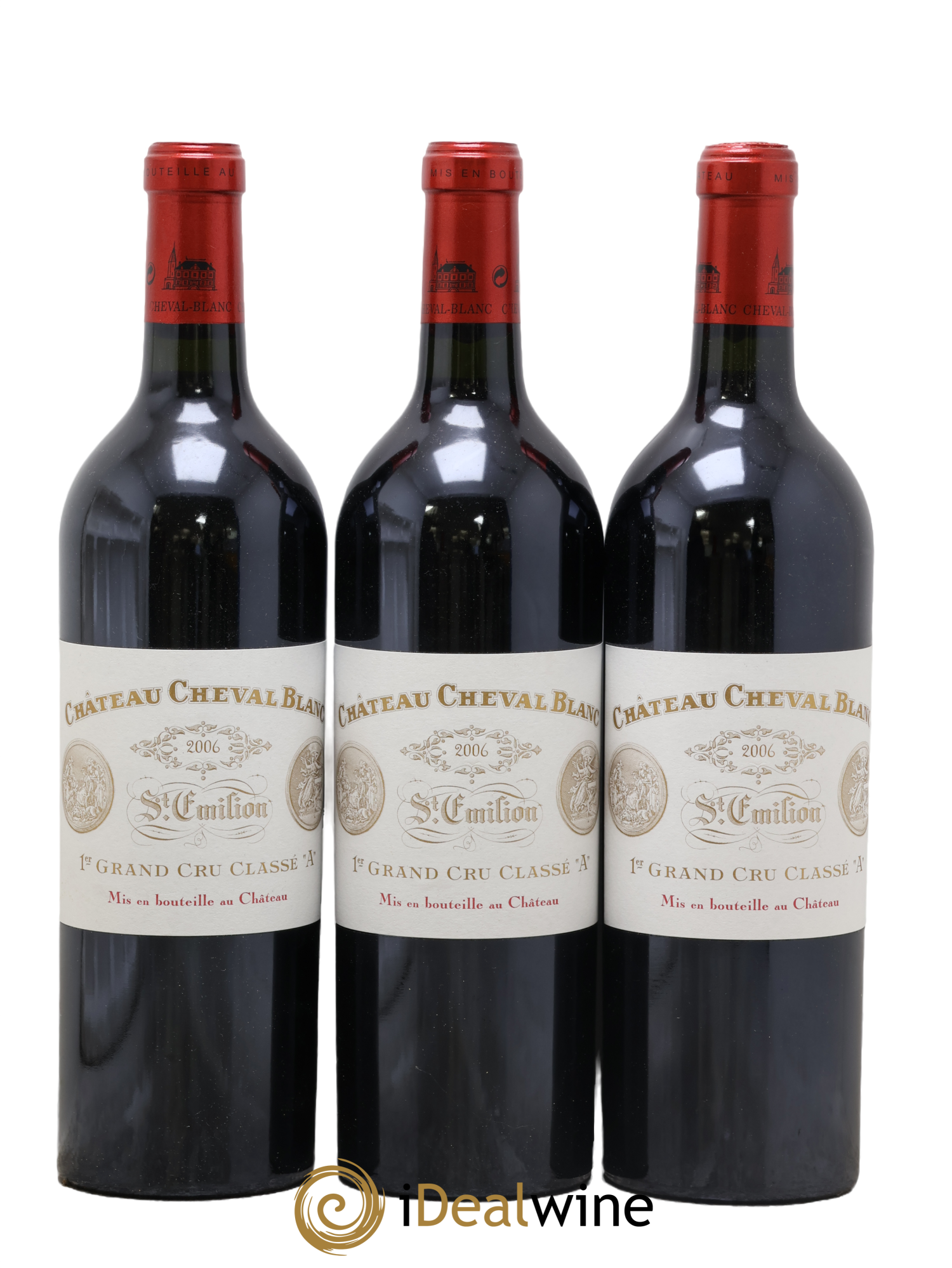 Château Cheval Blanc 1er Grand Cru Classé A 2006 - Lot de 3 bouteilles - 0