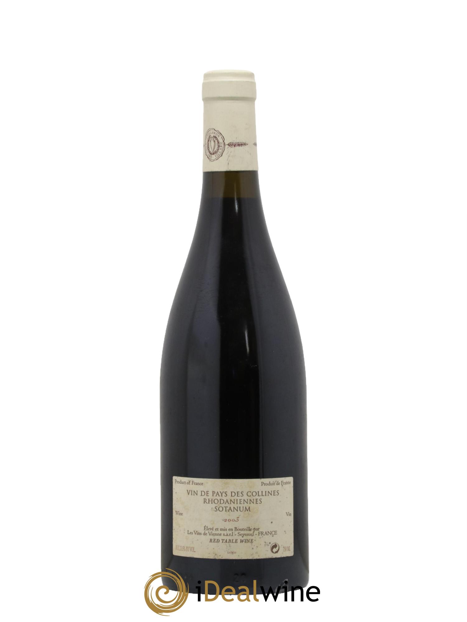 Collines Rhodaniennes Sotanum Les Vins de Vienne 2003 - Lot de 1 bouteille - 1