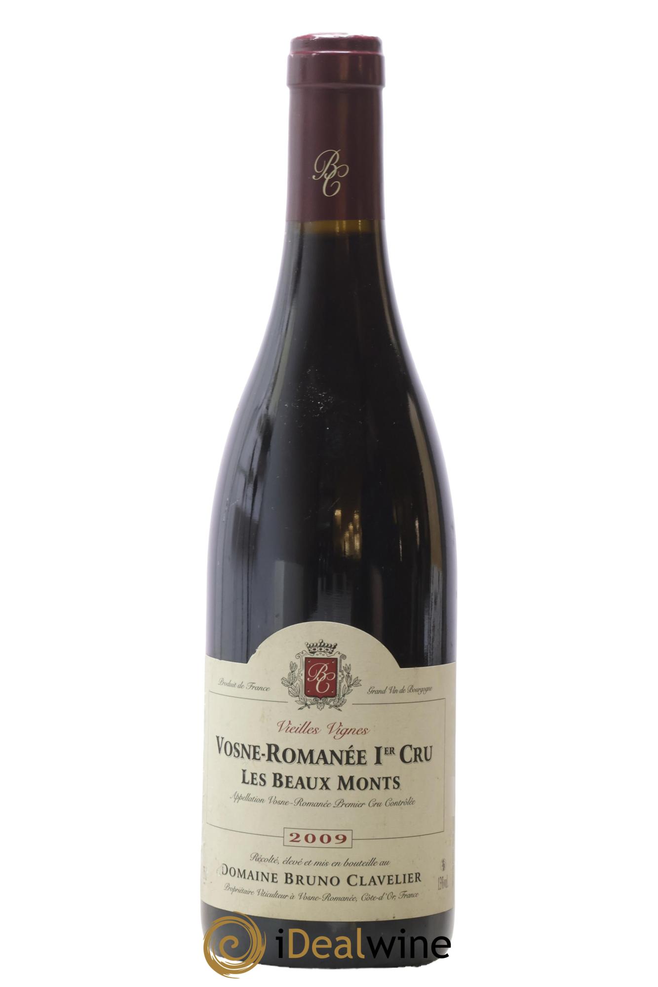 Vosne-Romanée 1er Cru Les Beaux Monts Vieilles vignes Bruno Clavelier 2009 - Lot de 1 bouteille - 0