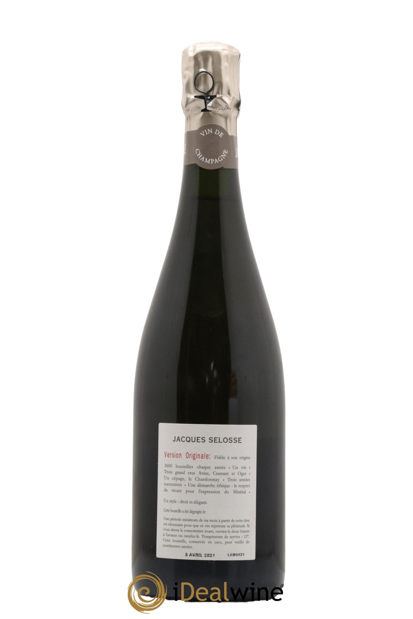 Version Originale Jacques Selosse - Lot de 1 bouteille - 1