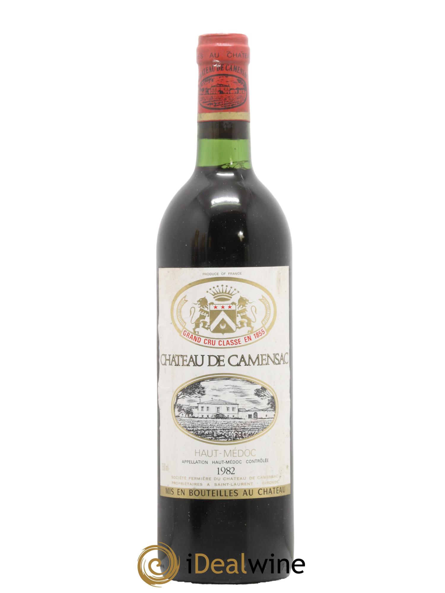 Château Camensac 5ème Grand Cru Classé 1982 - Lot de 1 bouteille - 0