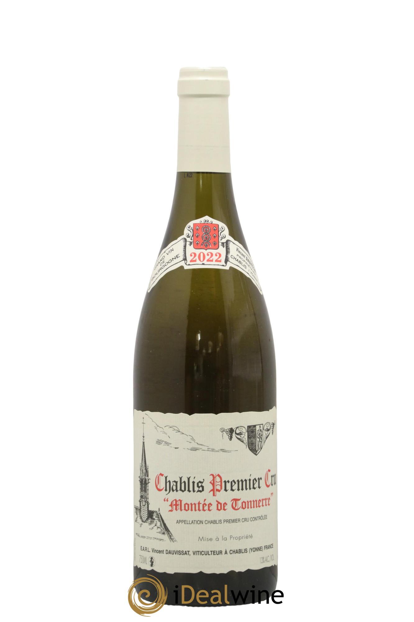 Chablis 1er Cru Montée de Tonnerre Vincent Dauvissat (Domaine) 2022 - Lot de 1 bouteille - 0