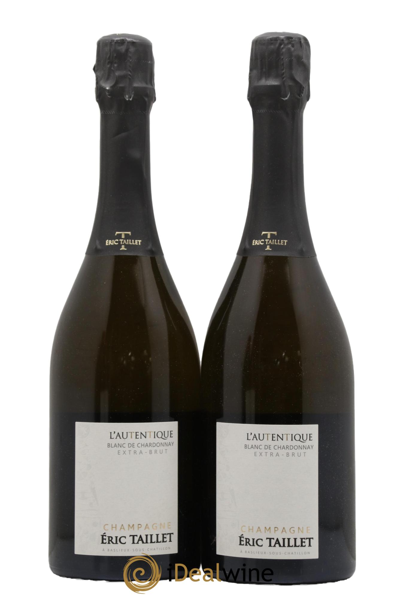 Champagne L'authentique Blanc de Chardonnay Extra-Brut Eric Taillet - Lotto di 2 bottiglie - 0