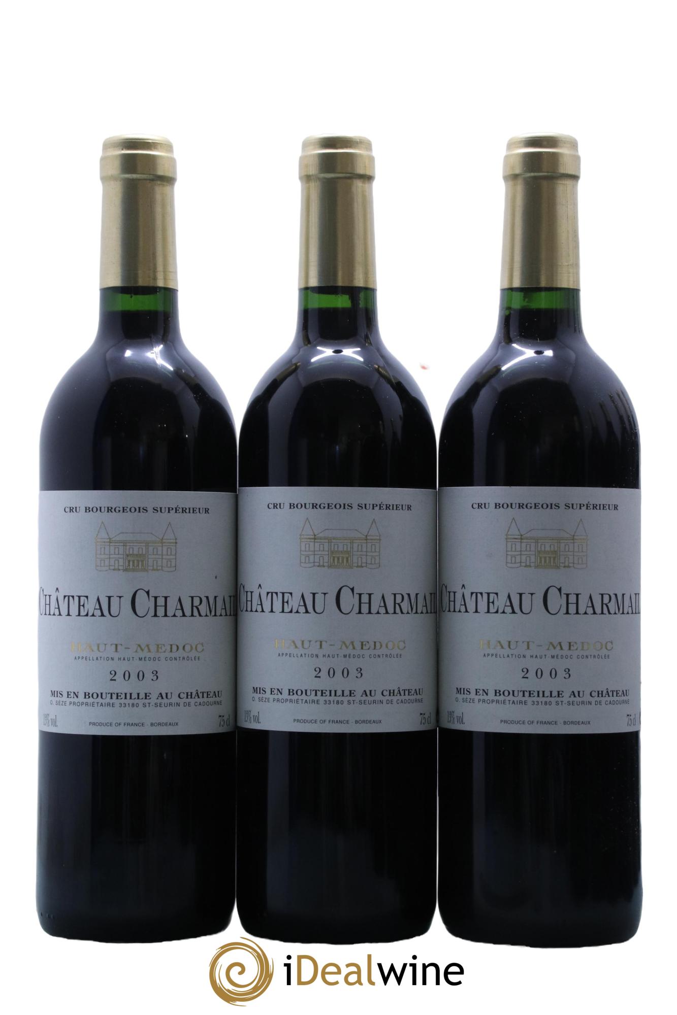 Château Charmail Cru Bourgeois 2003 - Lot de 12 bouteilles - 2