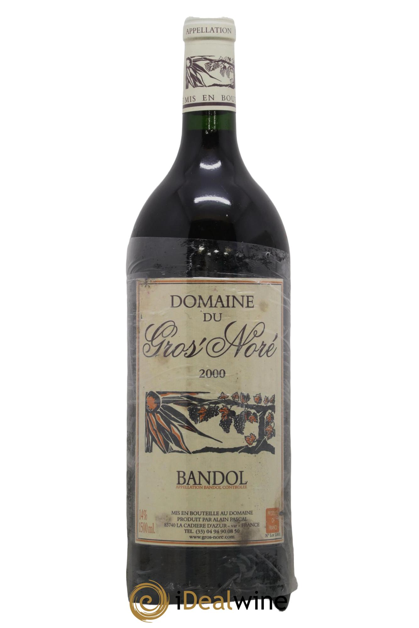 Bandol Gros Noré (Domaine du) Alain Pascal 2000 - Lot de 1 magnum - 0