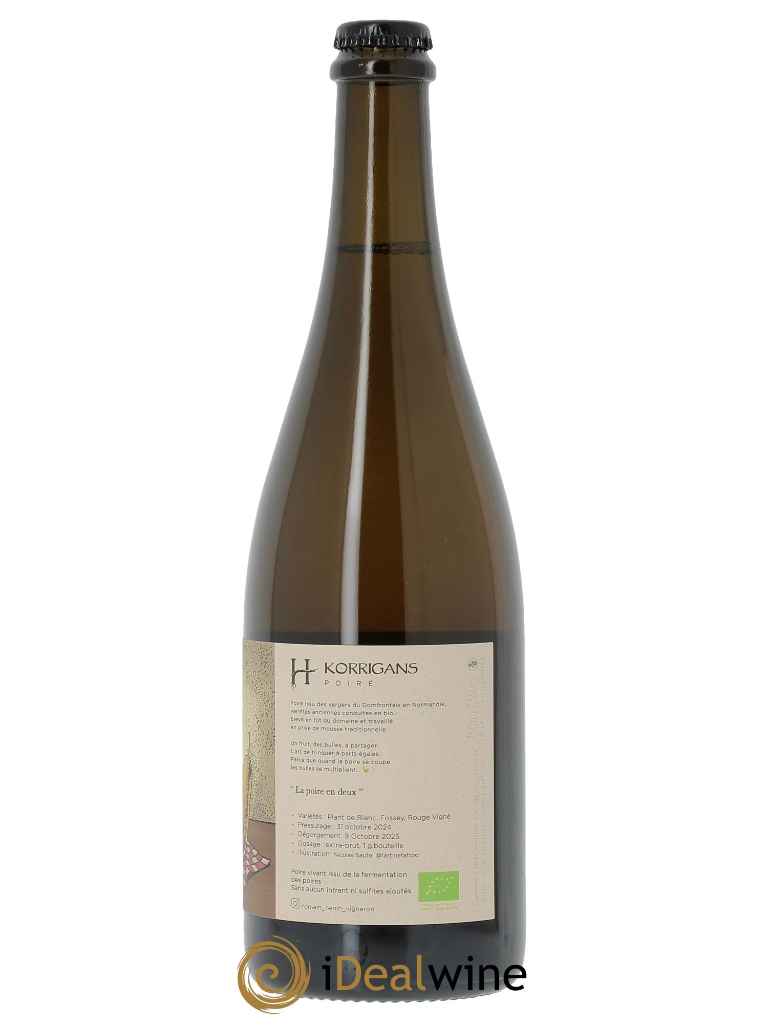 Poiré La Poire en deux Romain Hénin  2024 - Lot de 1 bouteille - 1