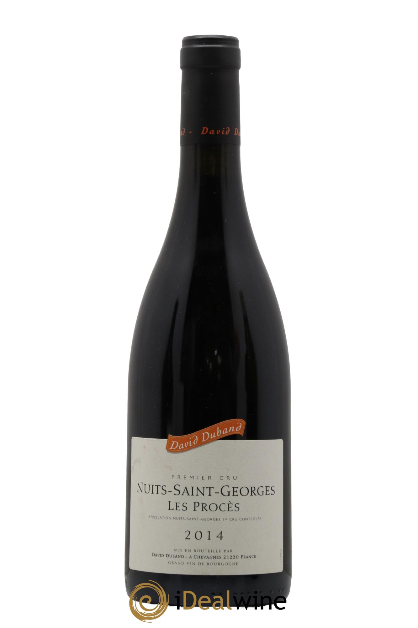 Nuits-Saint-Georges 1er Cru Les Procès David Duband (Domaine) 2014 - Lot de 1 bouteille - 0