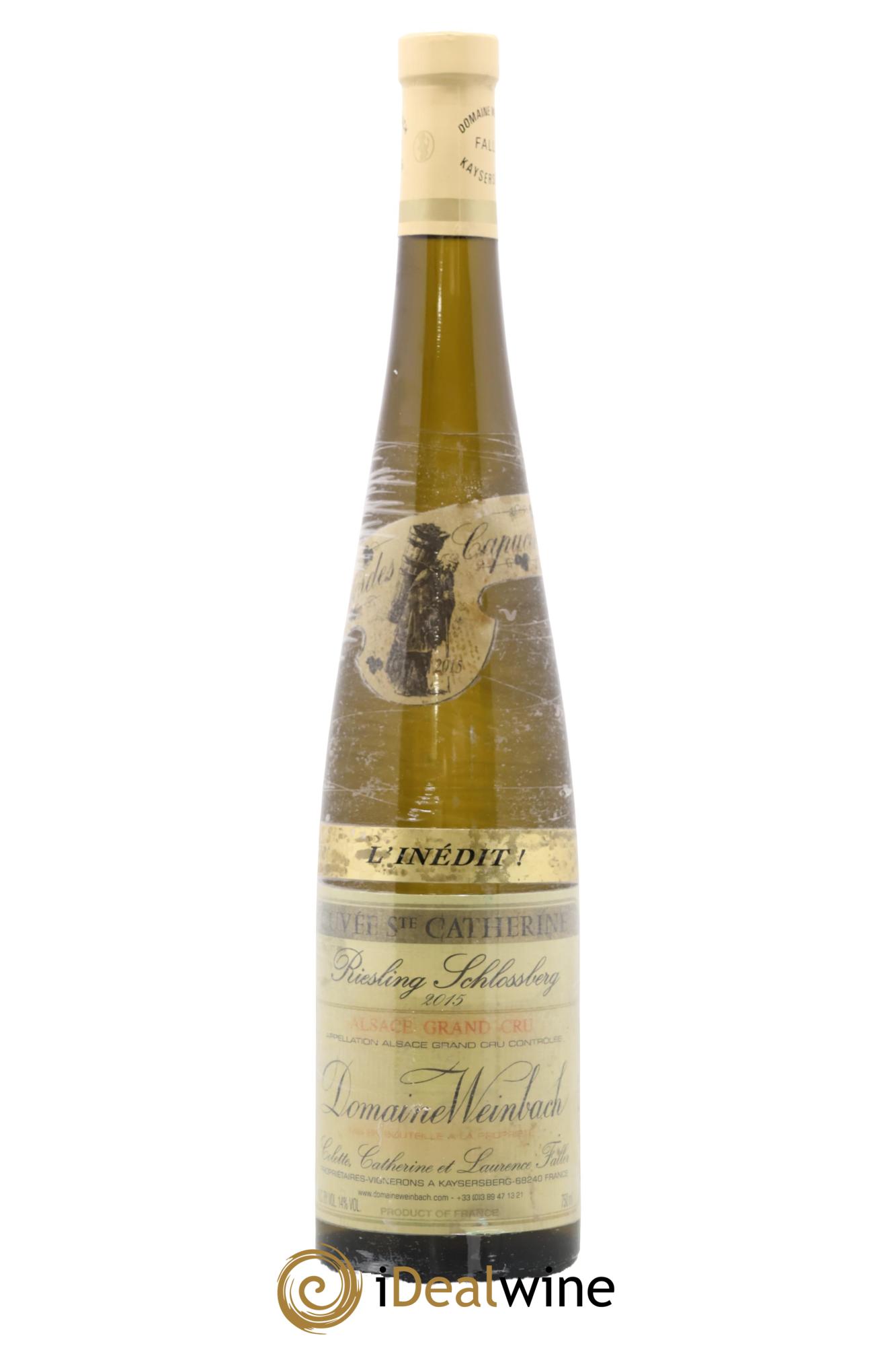 Alsace Riesling Grand Cru Schlossberg Cuvée Sainte Catherine l'Inédit Weinbach (Domaine) 2015 - Lot de 1 bouteille - 0