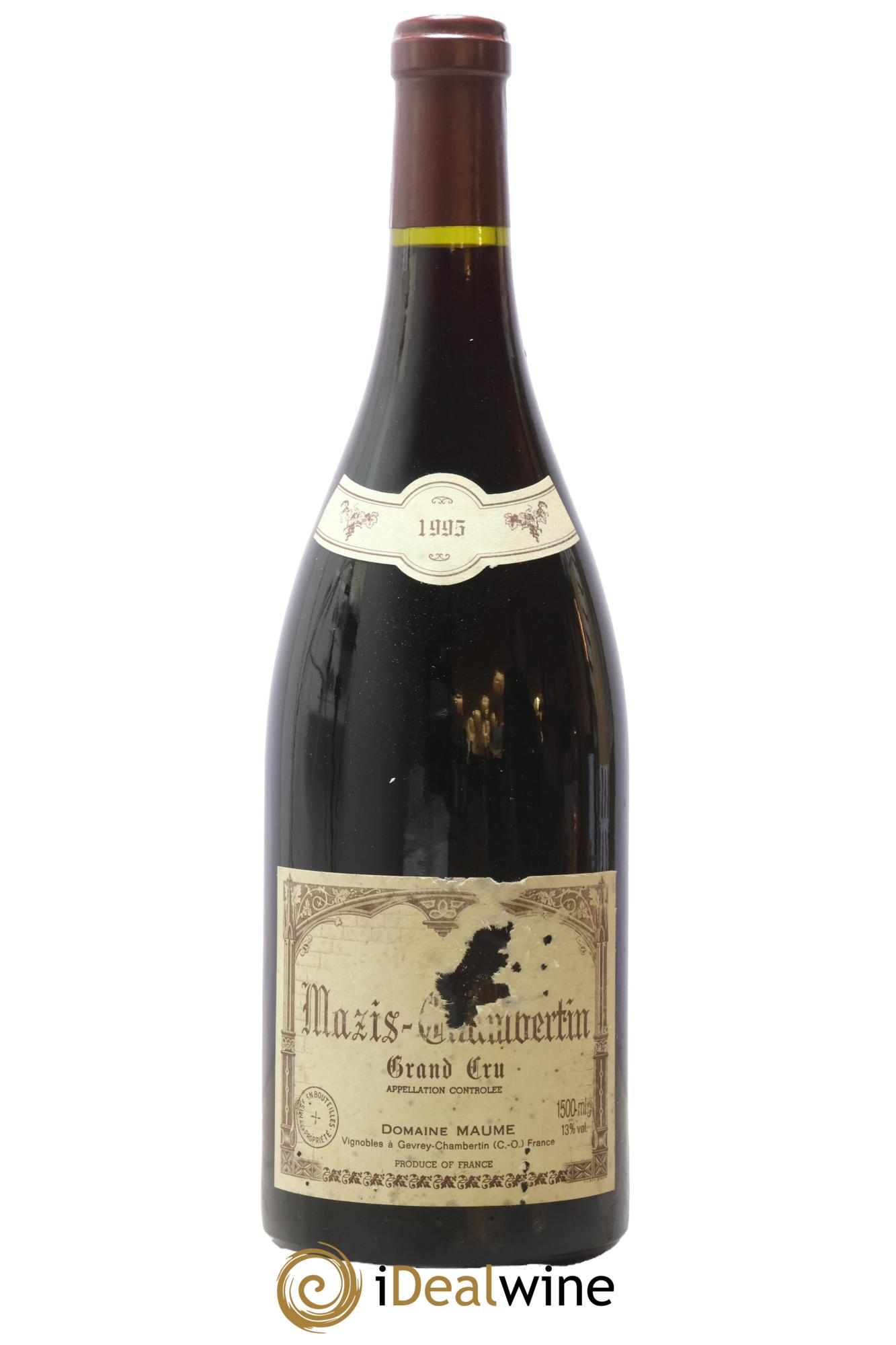 Mazis-Chambertin Grand Cru Maume (Domaine) 1995 - Lot de 1 magnum - 0